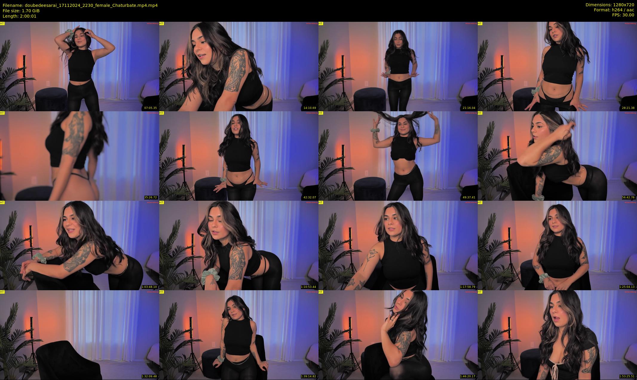 doubedeesarai — 121 minute Chaturbate female cam show recording, 720p, Nov 17, 2024