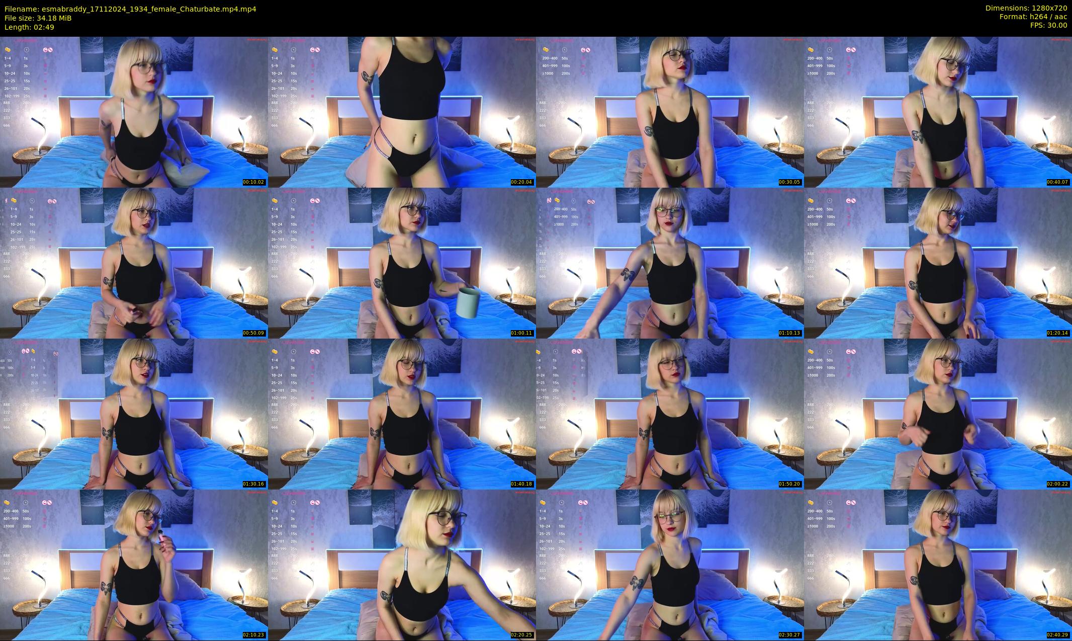 esmabraddy — 3 minute Chaturbate female cam show recording, 720p, Nov 17, 2024