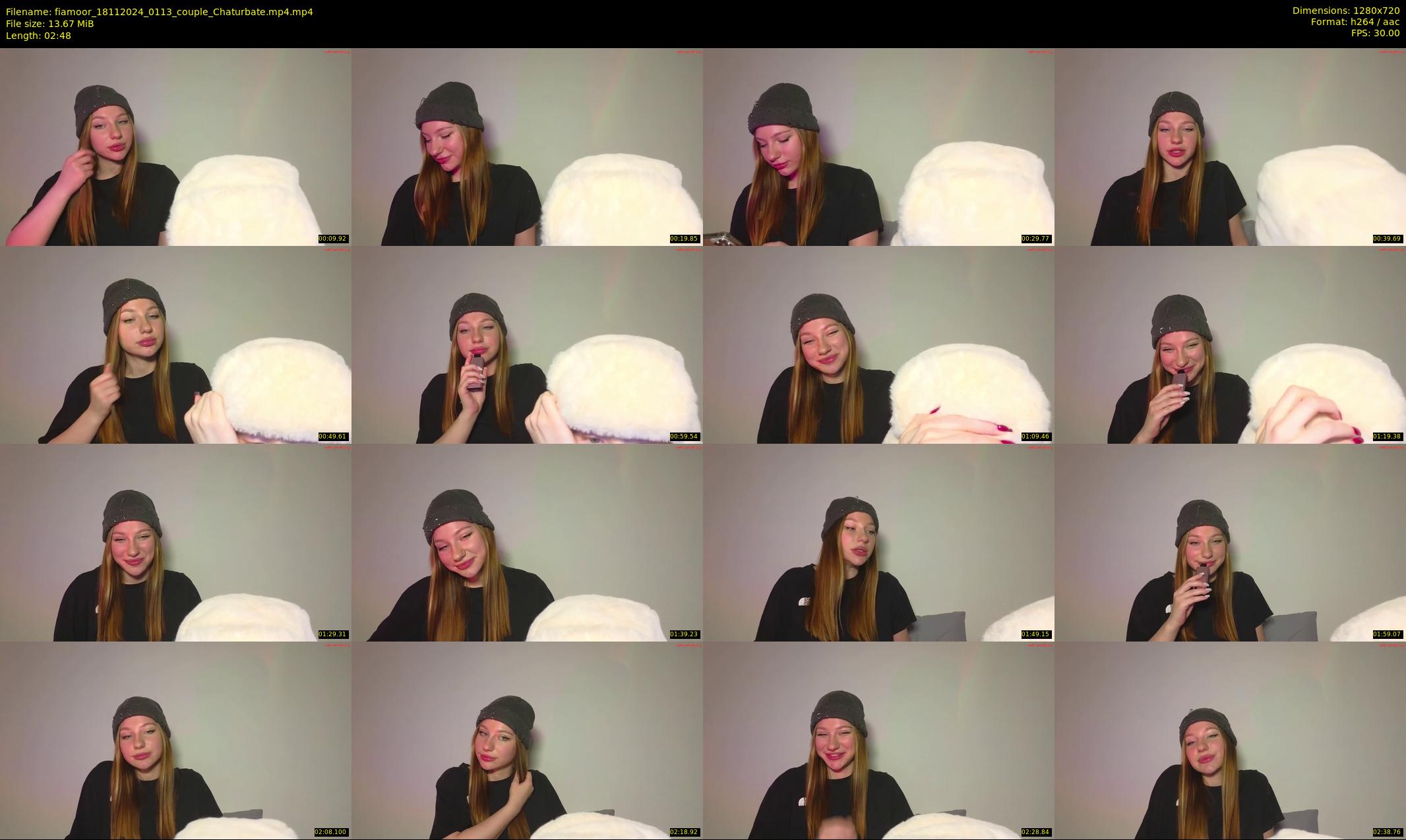 fiamoor — 3 minute Chaturbate female cam show recording, 720p, Nov 18, 2024