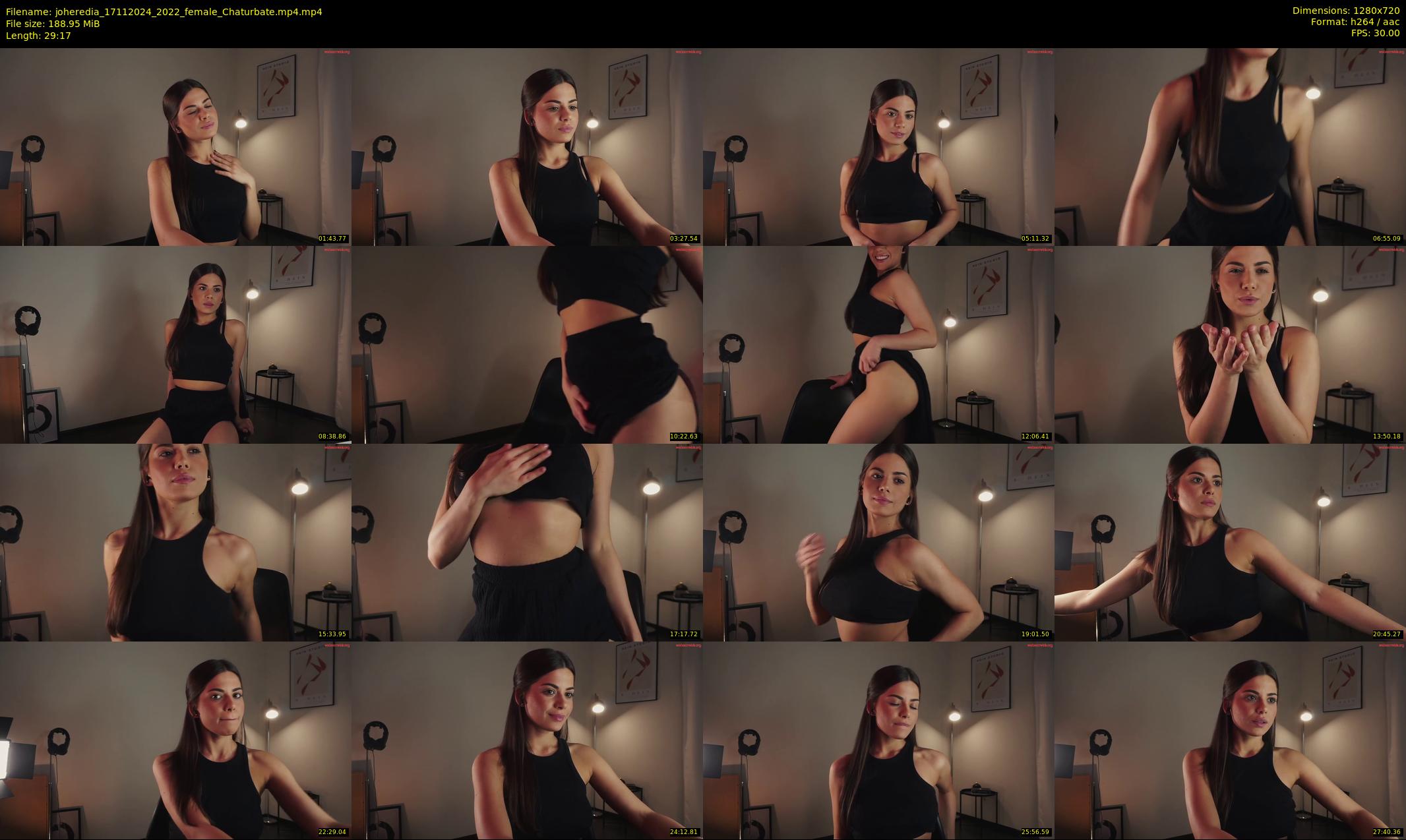 joheredia — 30 minute Chaturbate female cam show recording, 720p, Nov 17, 2024