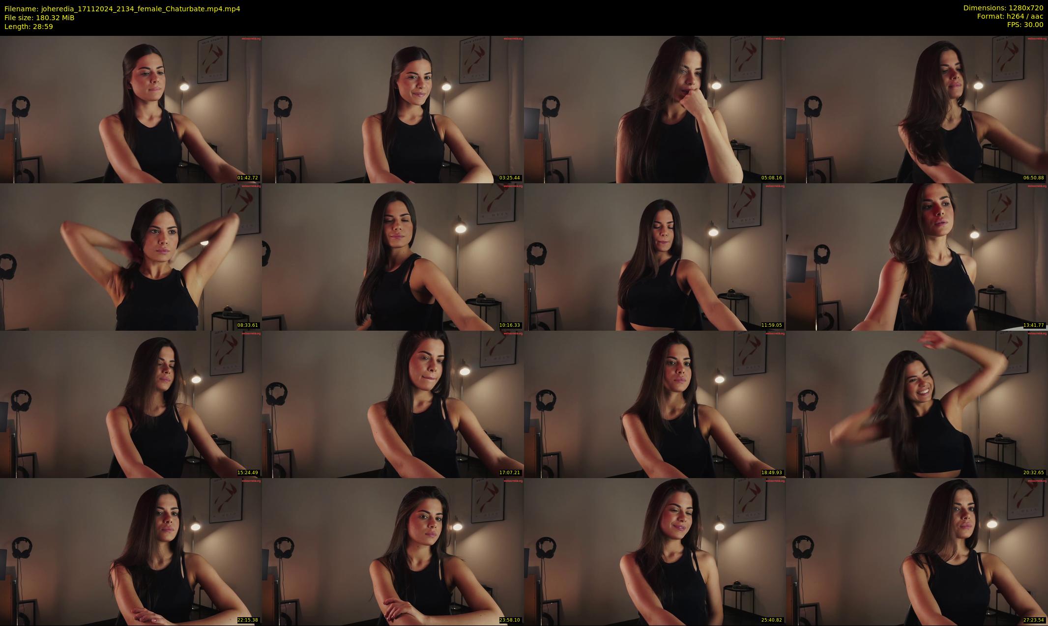 joheredia — 29 minute Chaturbate female cam show recording, 720p, Nov 17, 2024