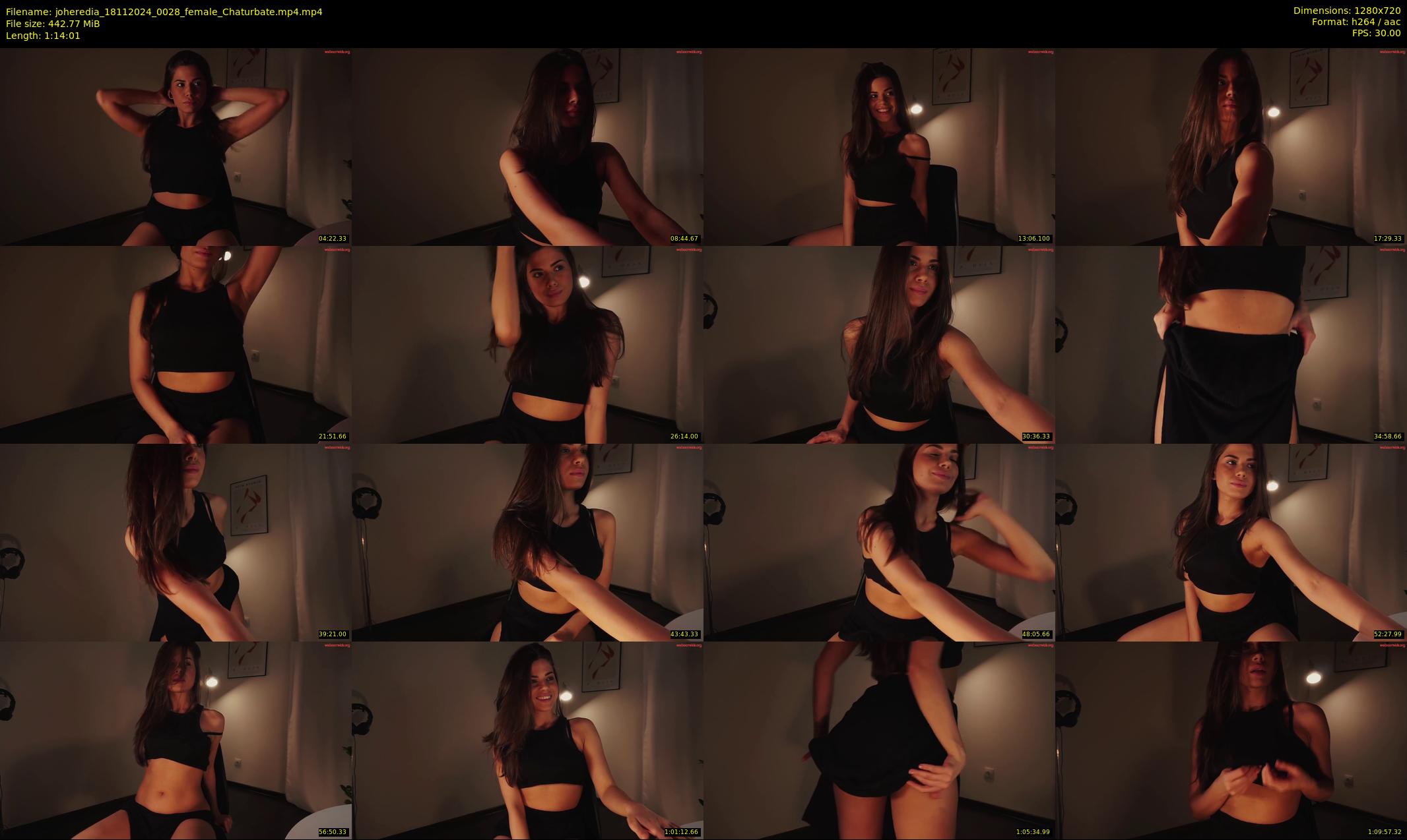 joheredia — 75 minute Chaturbate female cam show recording, 720p, Nov 18, 2024