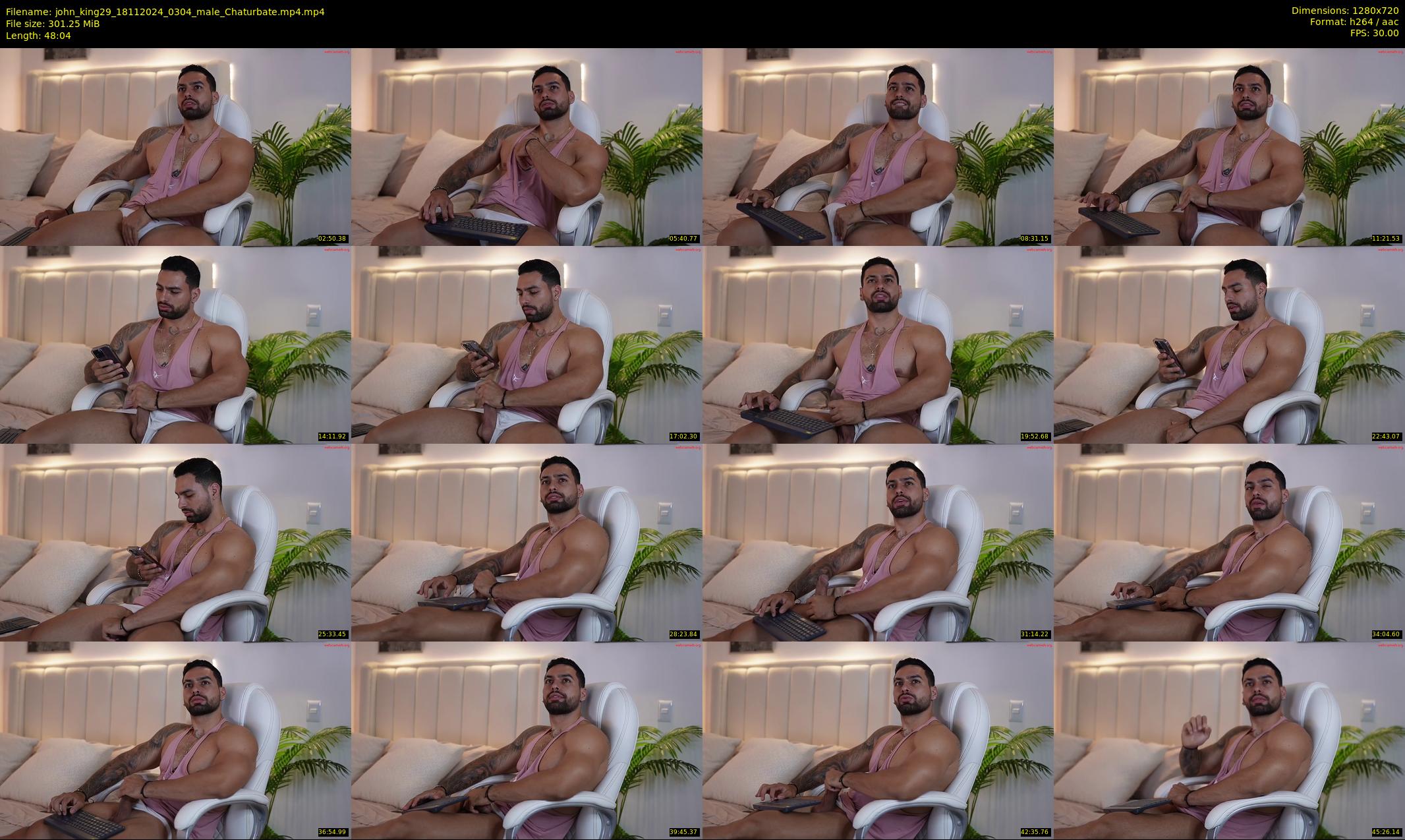 john_king29 — 49 minute Chaturbate male cam show recording, 720p, Nov 18, 2024