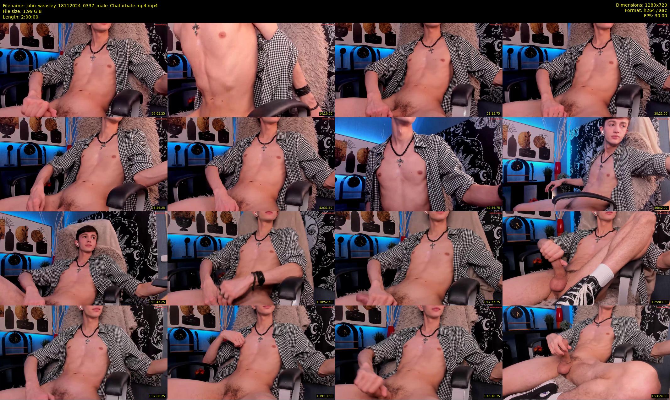 john_weasley — 120 minute Chaturbate male cam show recording, 720p, Nov 18, 2024