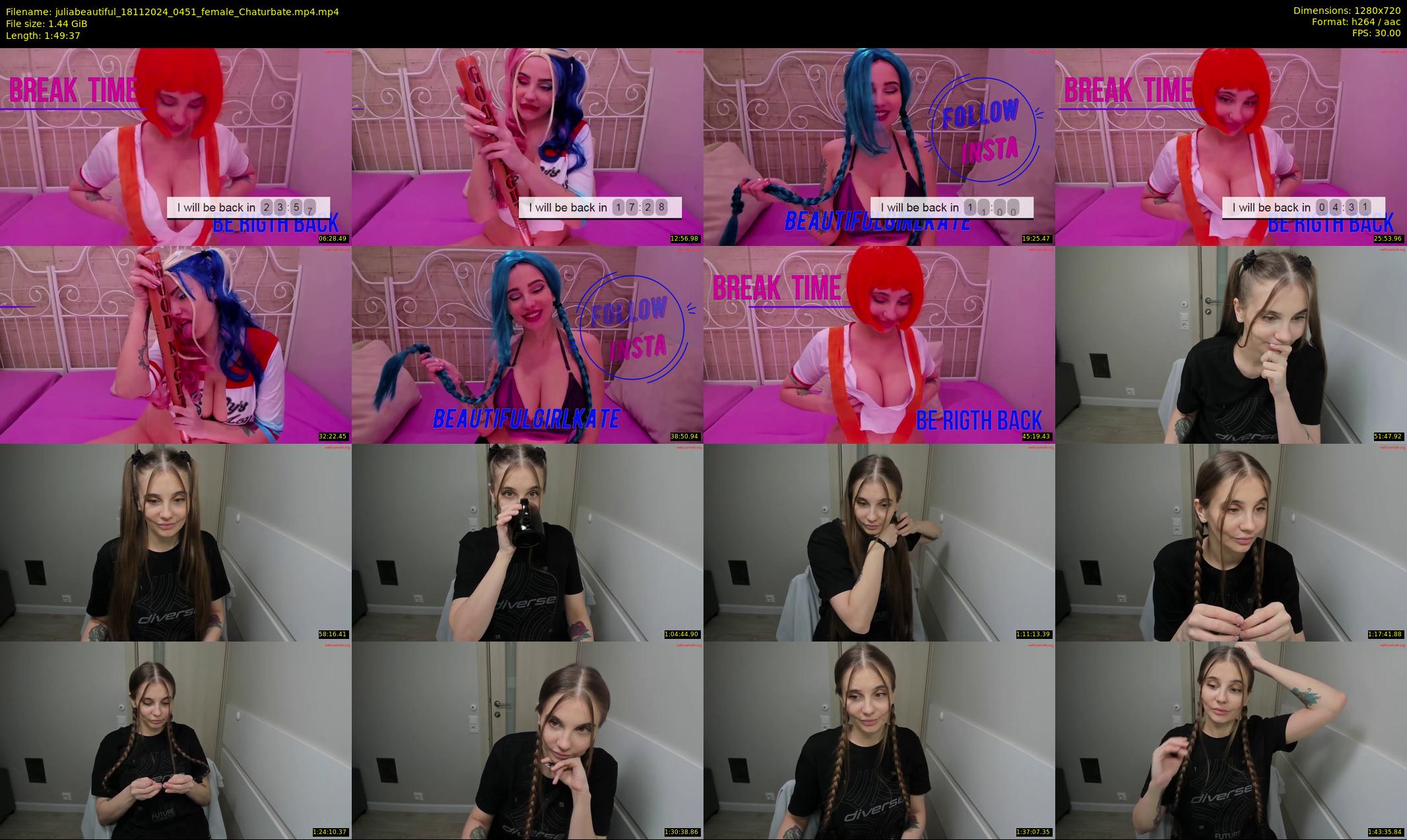 juliabeautiful — 110 minute Chaturbate female cam show recording, 720p, Nov 18, 2024