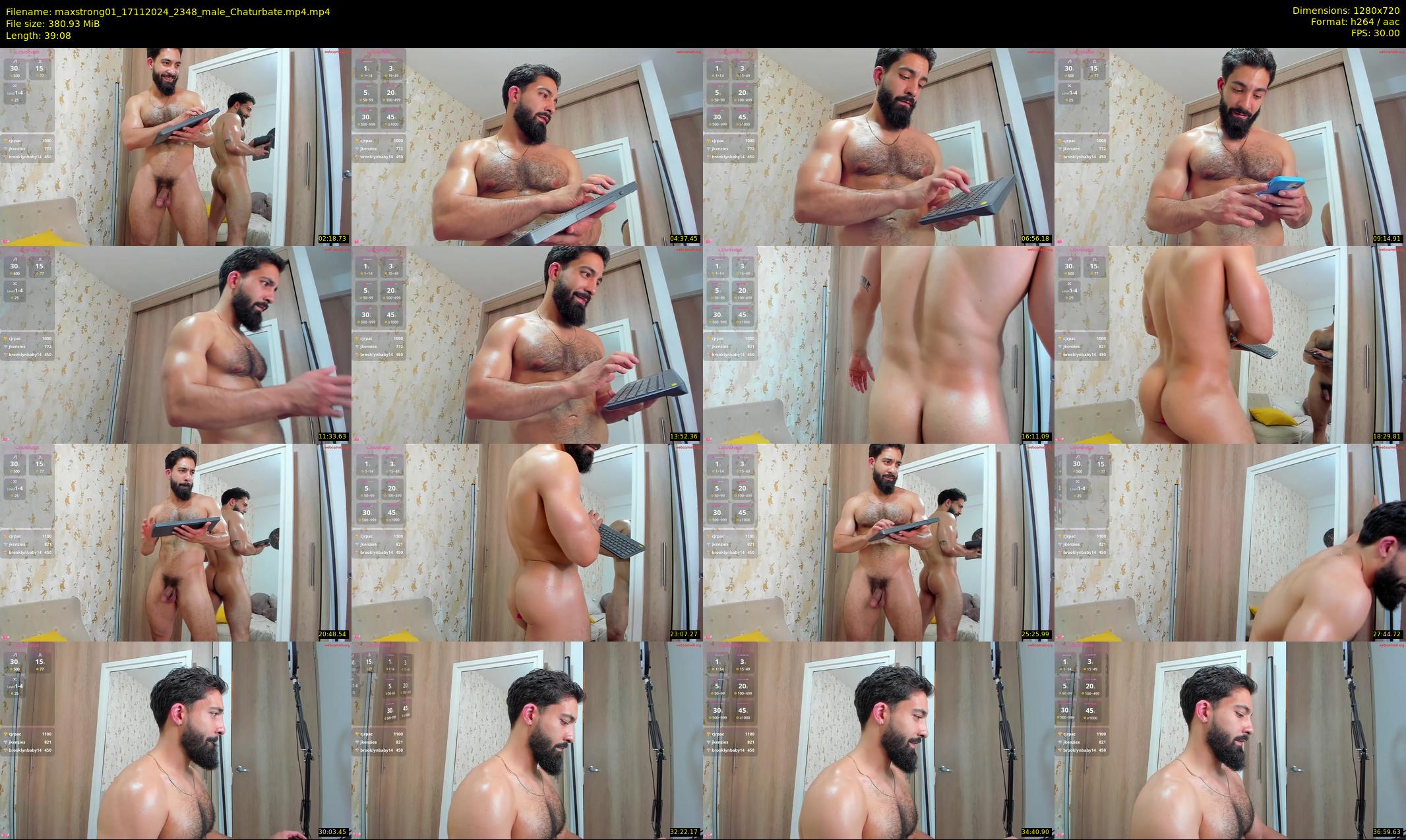 maxstrong01 — 40 minute Chaturbate male cam show recording, 720p, Nov 17, 2024