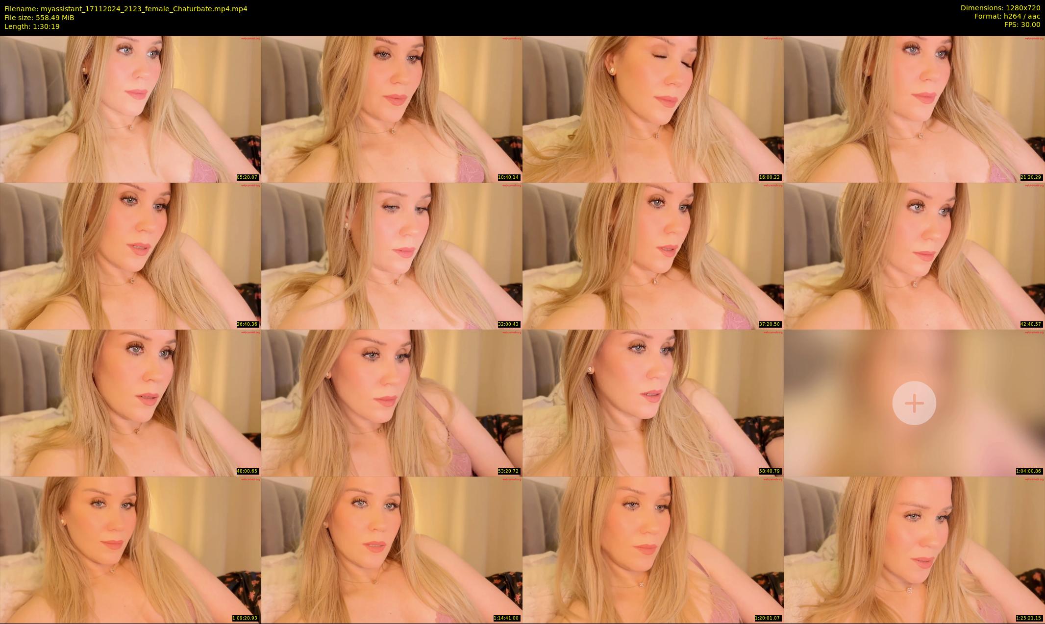 myassistant — 91 minute Chaturbate female cam show recording, 720p, Nov 17, 2024
