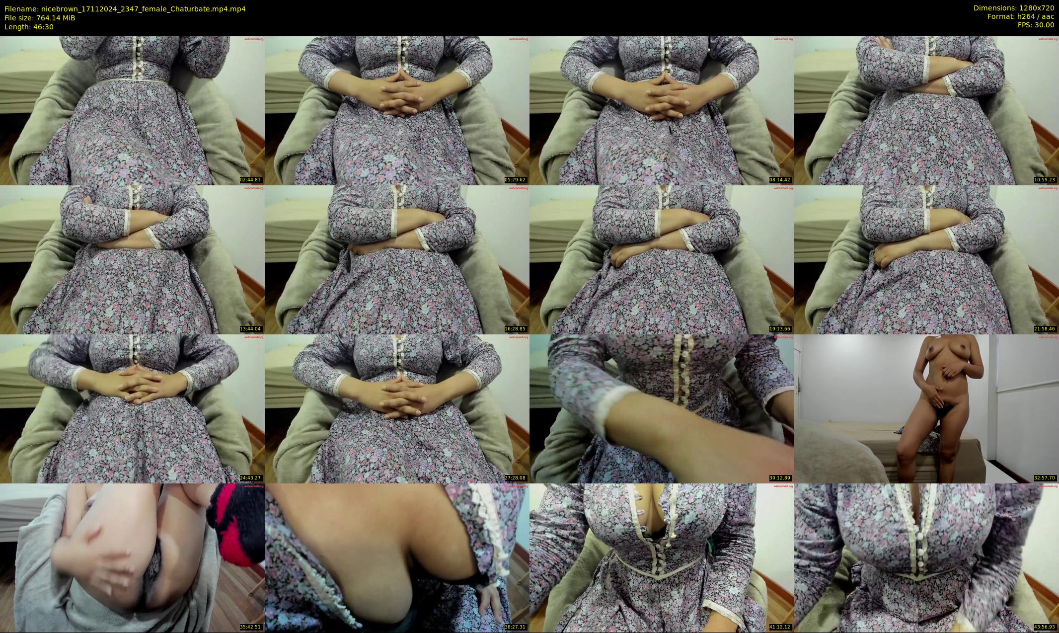 nicebrown — 47 minute Chaturbate female cam show recording, 720p, Nov 17, 2024