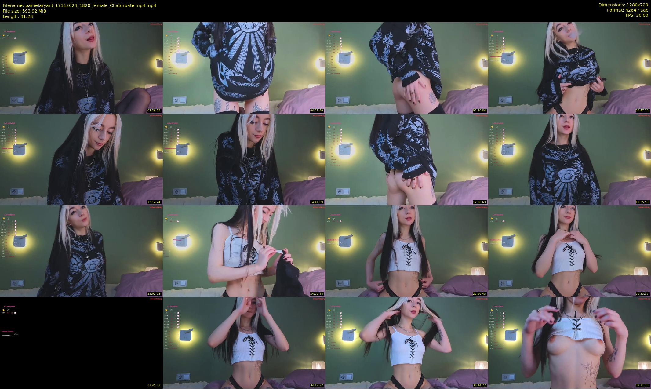 pamelaryant — 42 minute Chaturbate female cam show recording, 720p, Nov 17, 2024