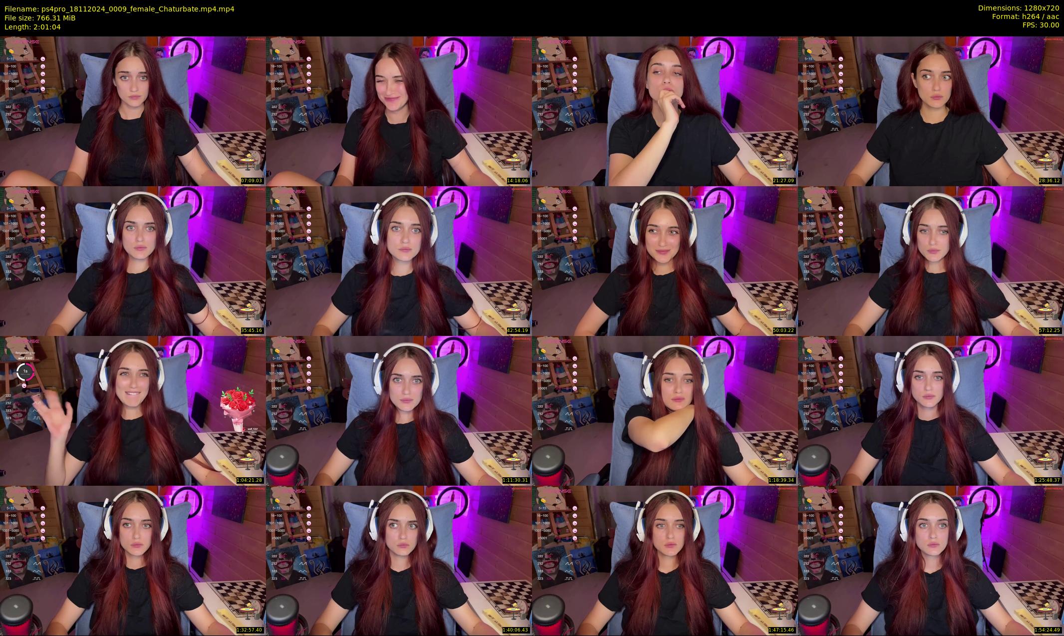 ps4pro — 122 minute Chaturbate female cam show recording, 720p, Nov 18, 2024