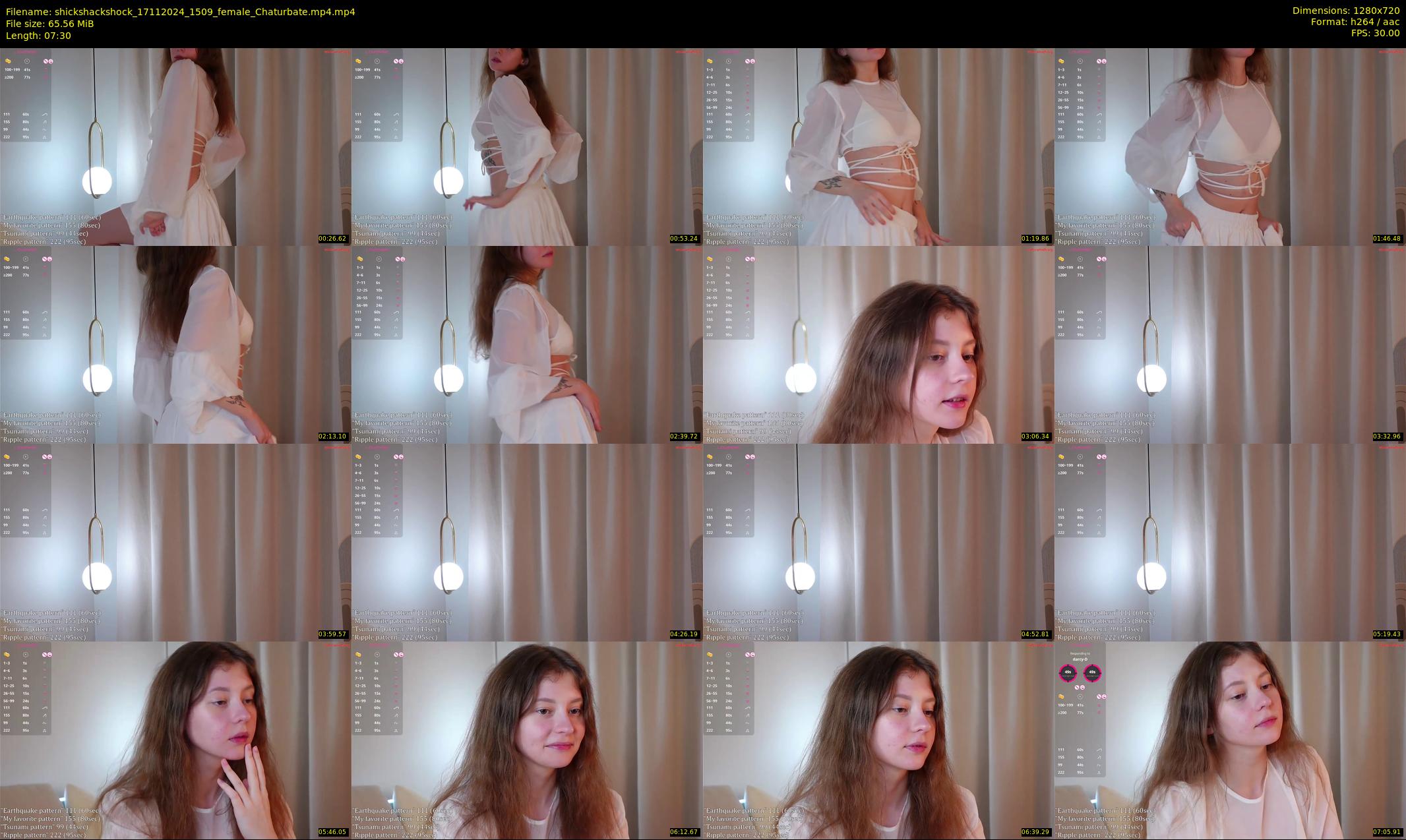 shickshackshock — 8 minute Chaturbate female cam show recording, 720p, Nov 17, 2024
