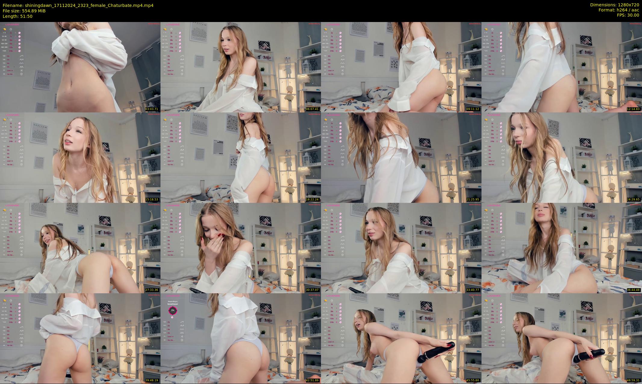 shiningdawn — 52 minute Chaturbate female cam show recording, 720p, Nov 17, 2024