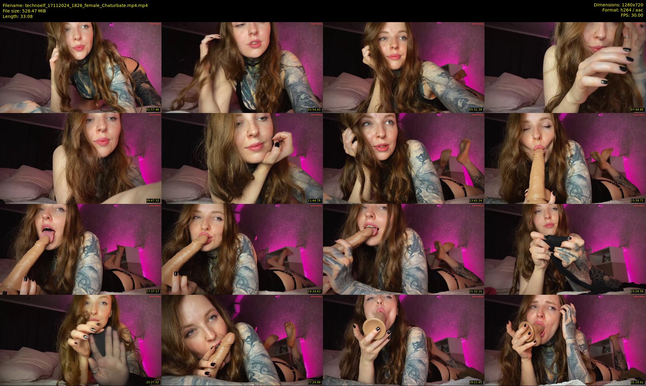 technoelf — 34 minute Chaturbate female cam show recording, 720p, Nov 17, 2024