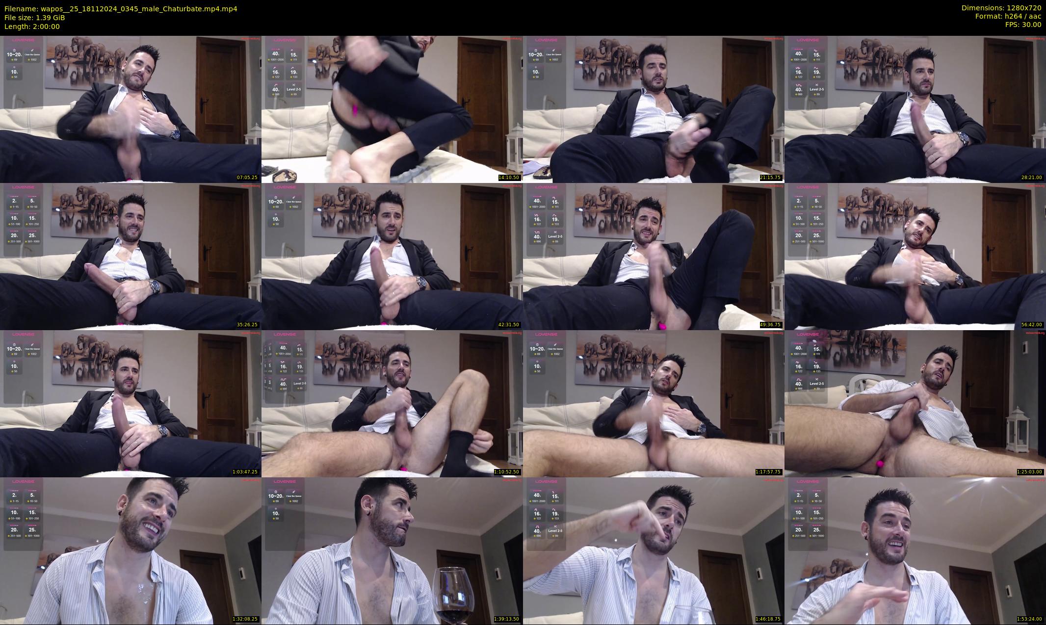 wapos__25 — 120 minute Chaturbate male cam show recording, 720p, Nov 18, 2024
