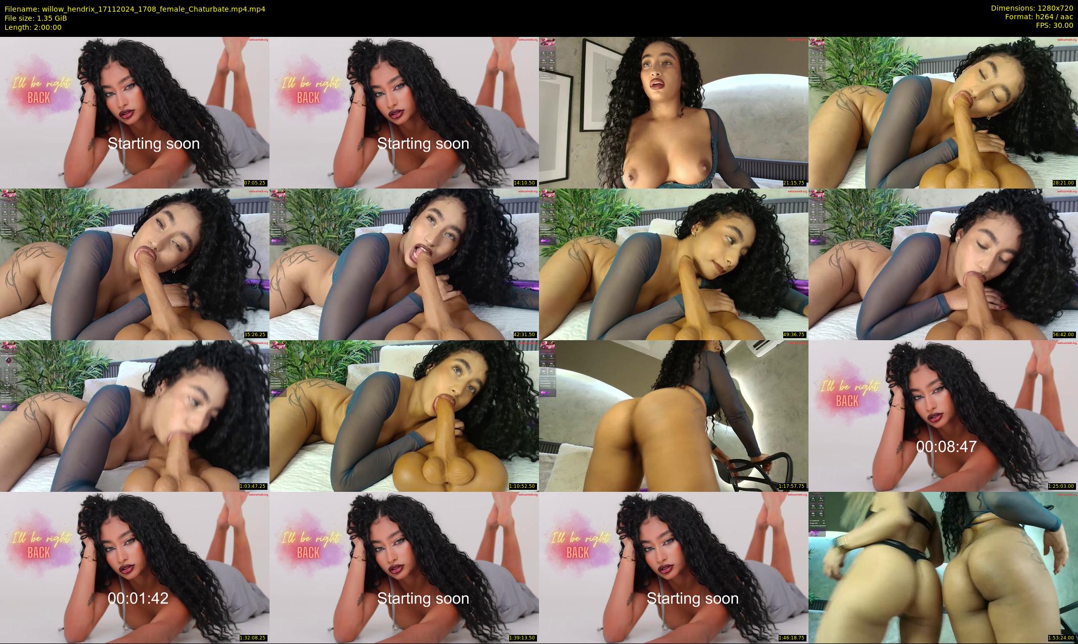 willow_hendrix — 120 minute Chaturbate female cam show recording, 720p, Nov 17, 2024