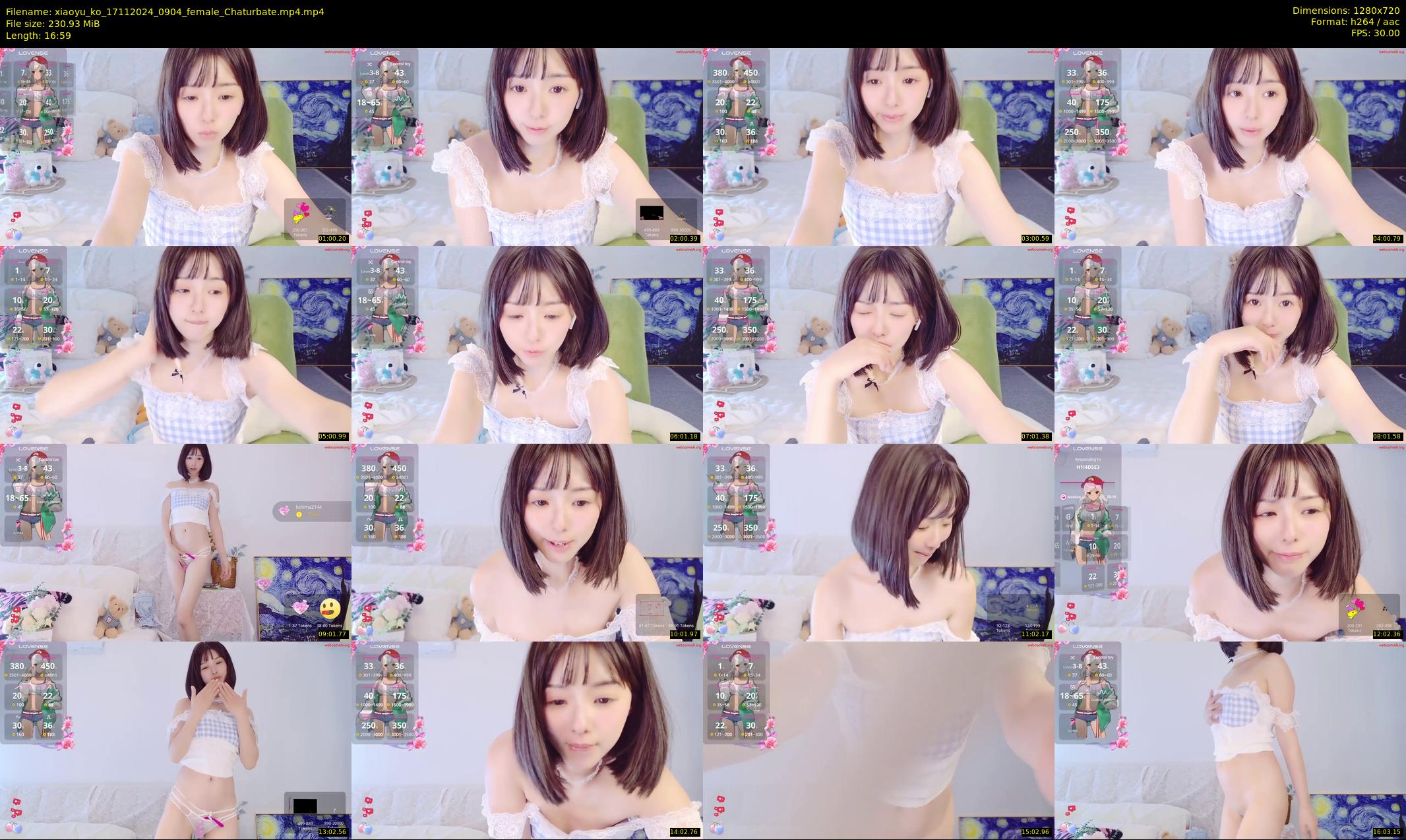 xiaoyu_ko — 17 minute Chaturbate female cam show recording, 720p, Nov 17, 2024