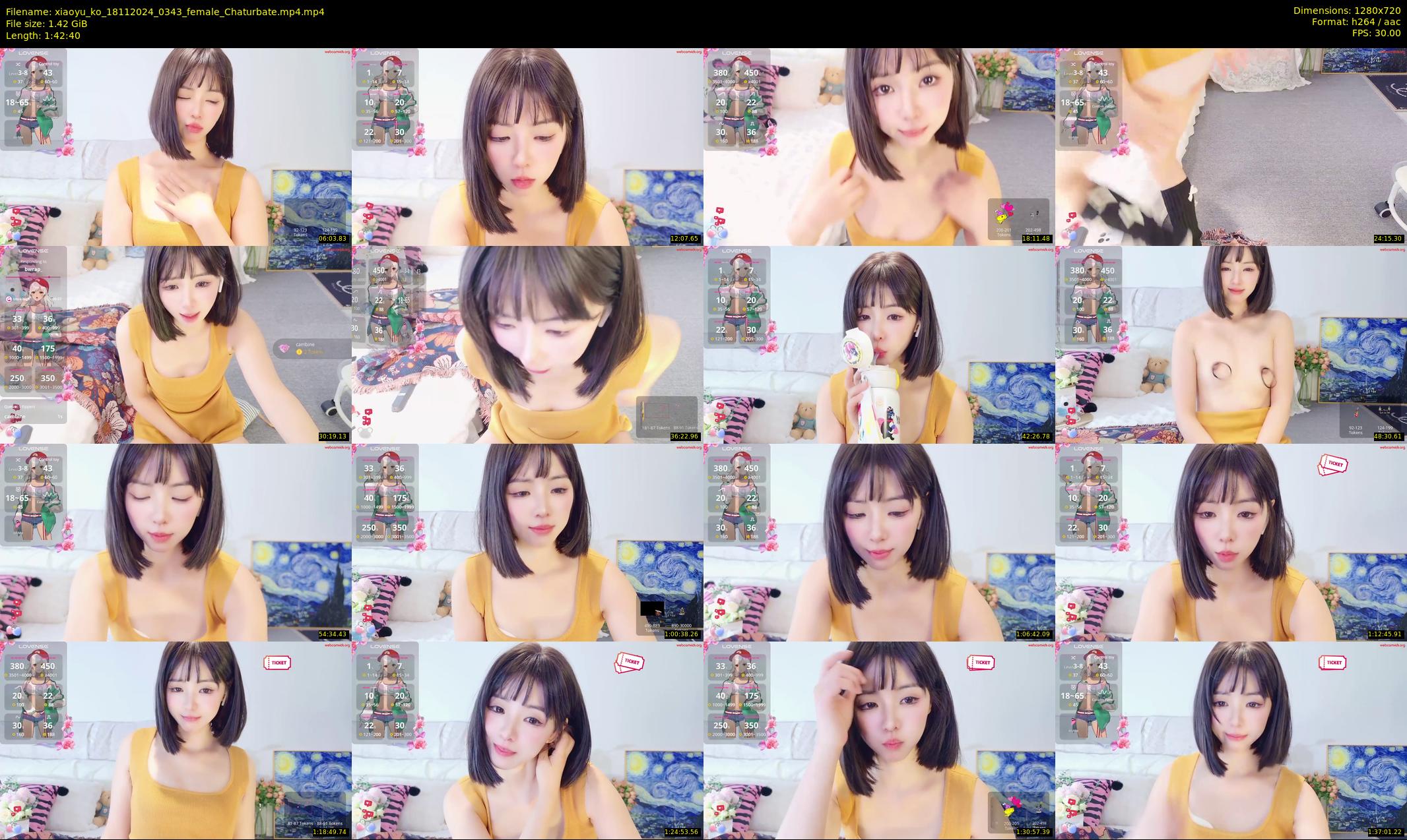 xiaoyu_ko — 103 minute Chaturbate female cam show recording, 720p, Nov 18, 2024