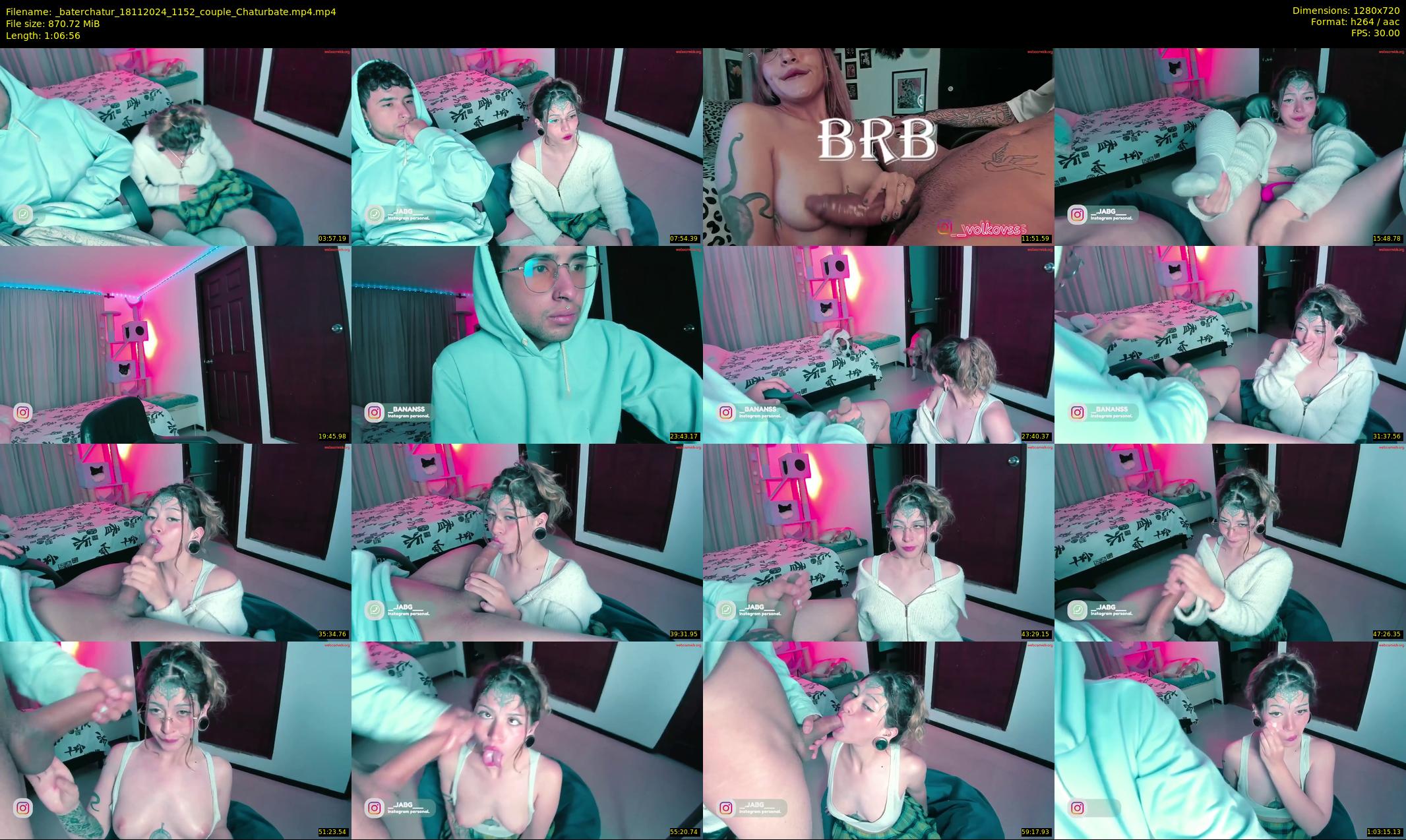 _baterchatur — 67 minute Chaturbate couple cam show recording, 720p, Nov 18, 2024