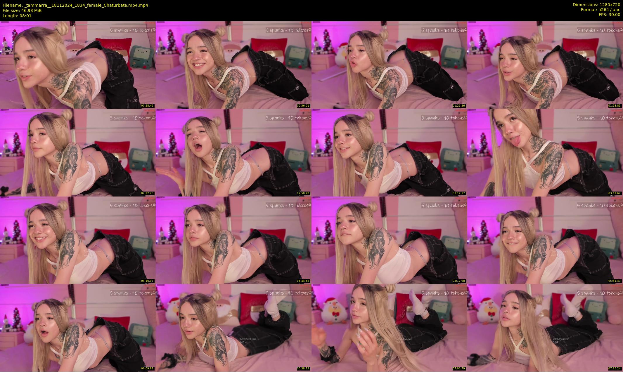 _tammarra_ — 9 minute Chaturbate female cam show recording, 720p, Nov 18, 2024