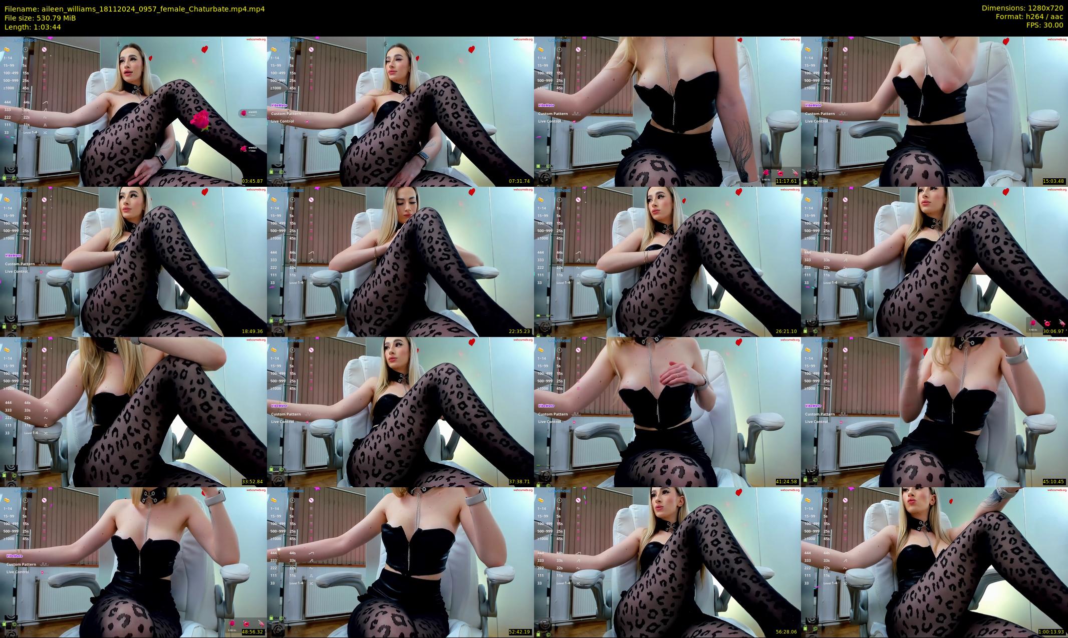 aileen_williams — 64 minute Chaturbate female cam show recording, 720p, Nov 18, 2024