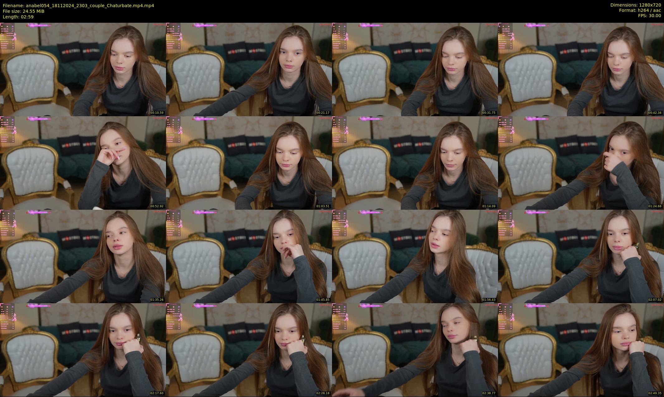 anabel054 — 3 minute Chaturbate female cam show recording, 720p, Nov 18, 2024