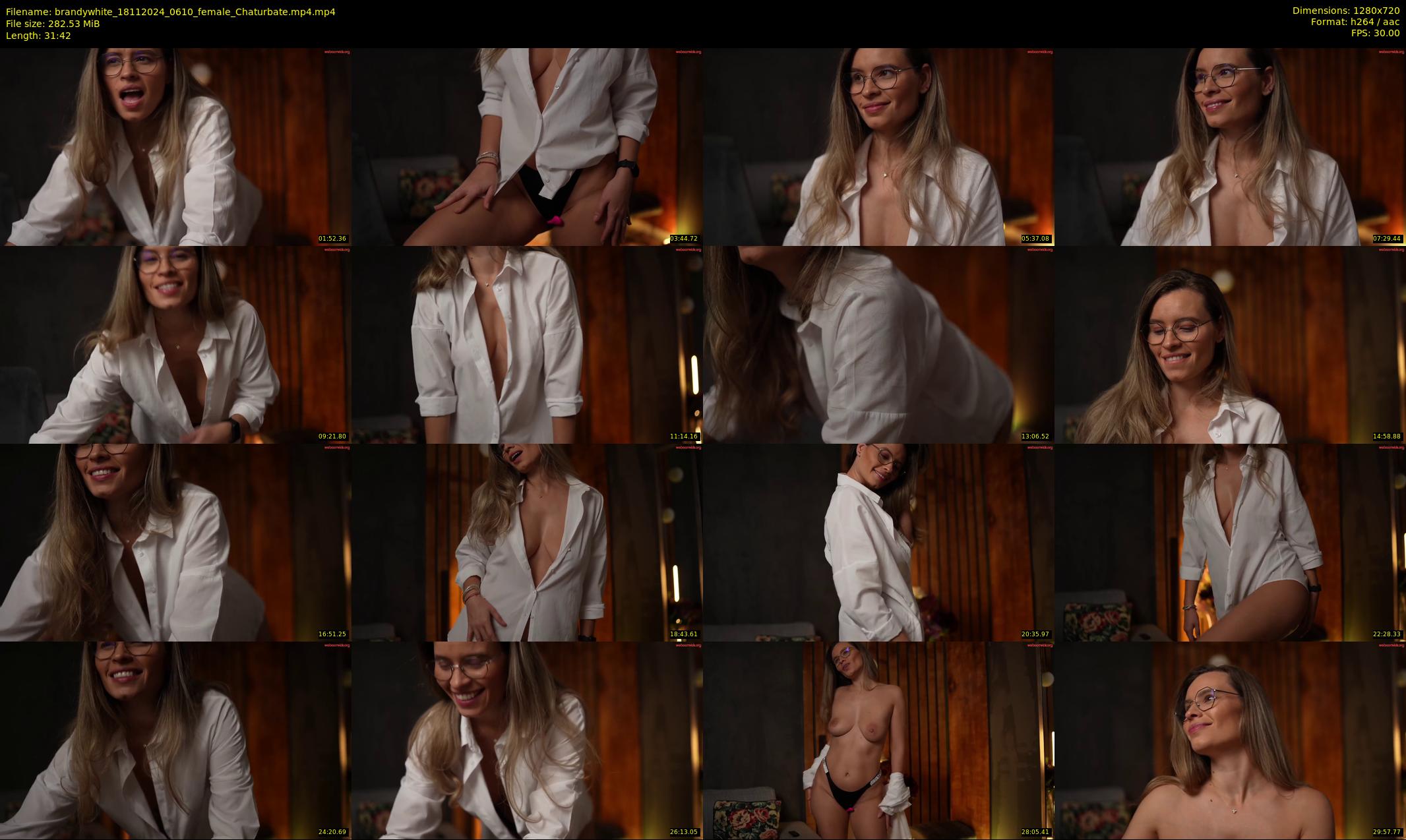 brandywhite — 32 minute Chaturbate female cam show recording, 720p, Nov 18, 2024