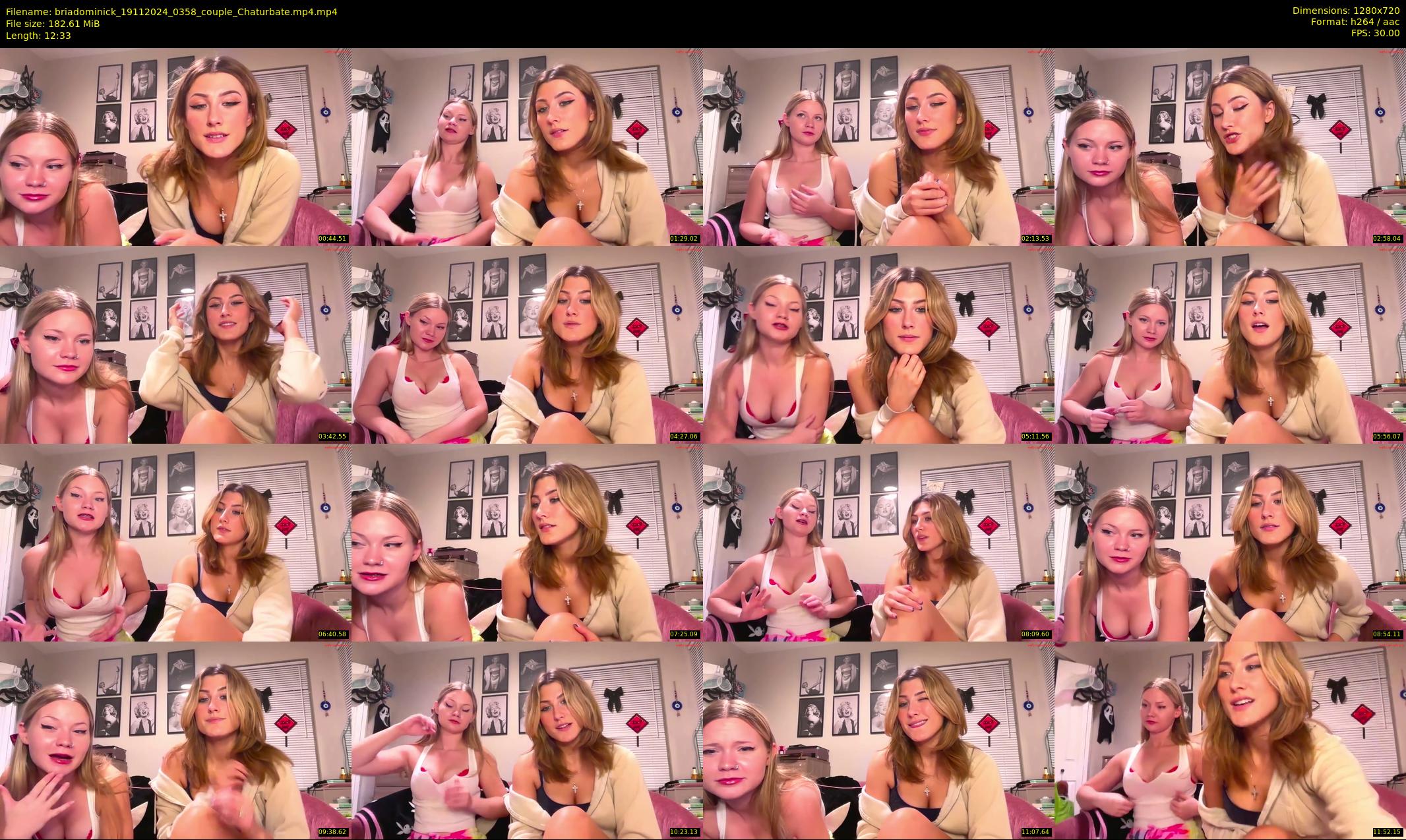 briadominick — 13 minute Chaturbate couple cam show recording, 720p, Nov 19, 2024