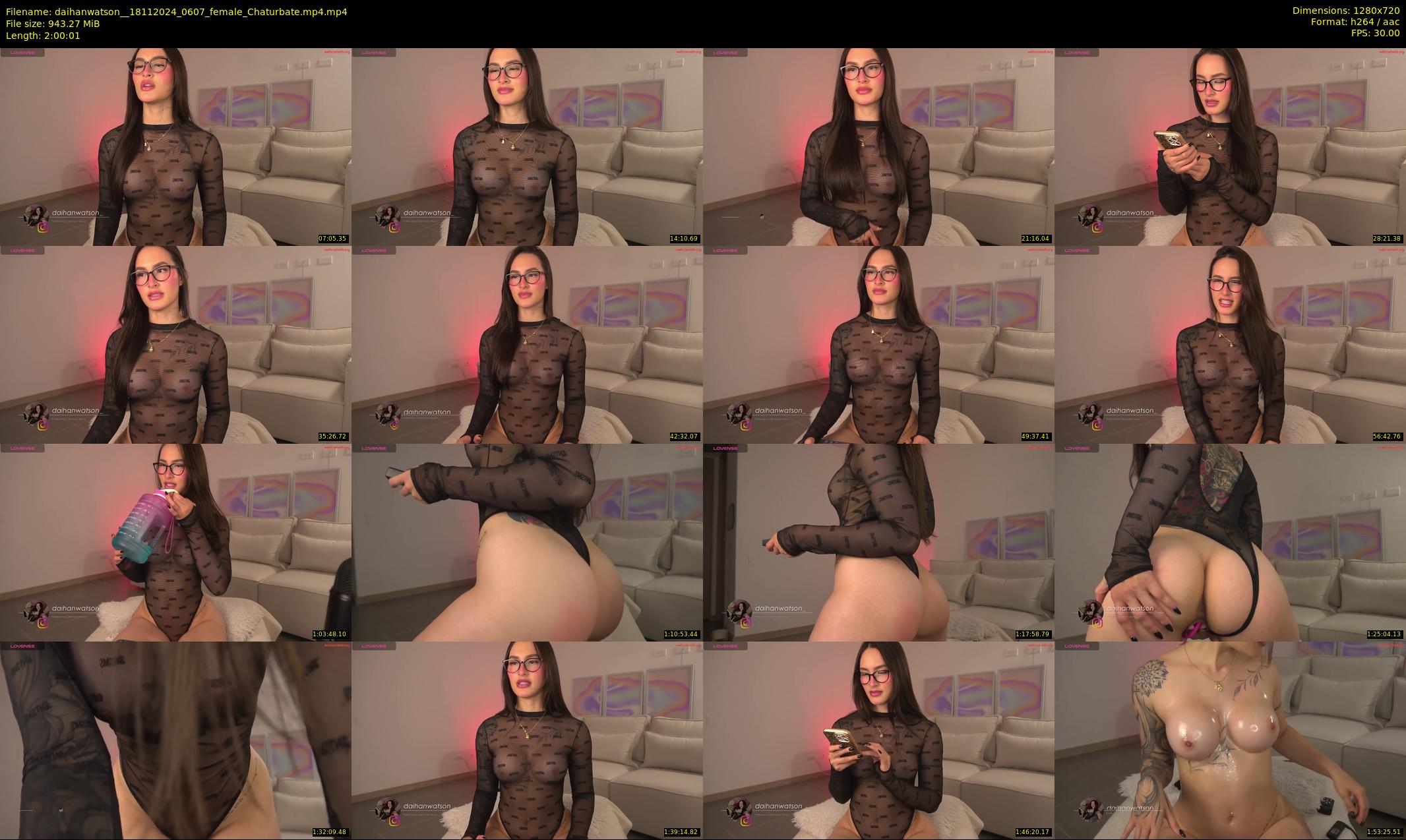 daihanwatson_ — 121 minute Chaturbate female cam show recording, 720p, Nov 18, 2024