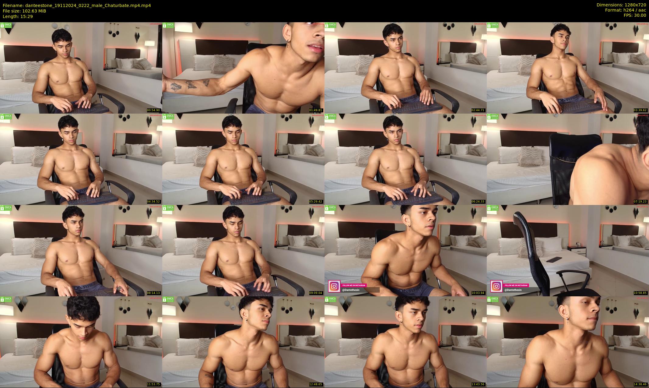 danteestone — 16 minute Chaturbate male cam show recording, 720p, Nov 19, 2024