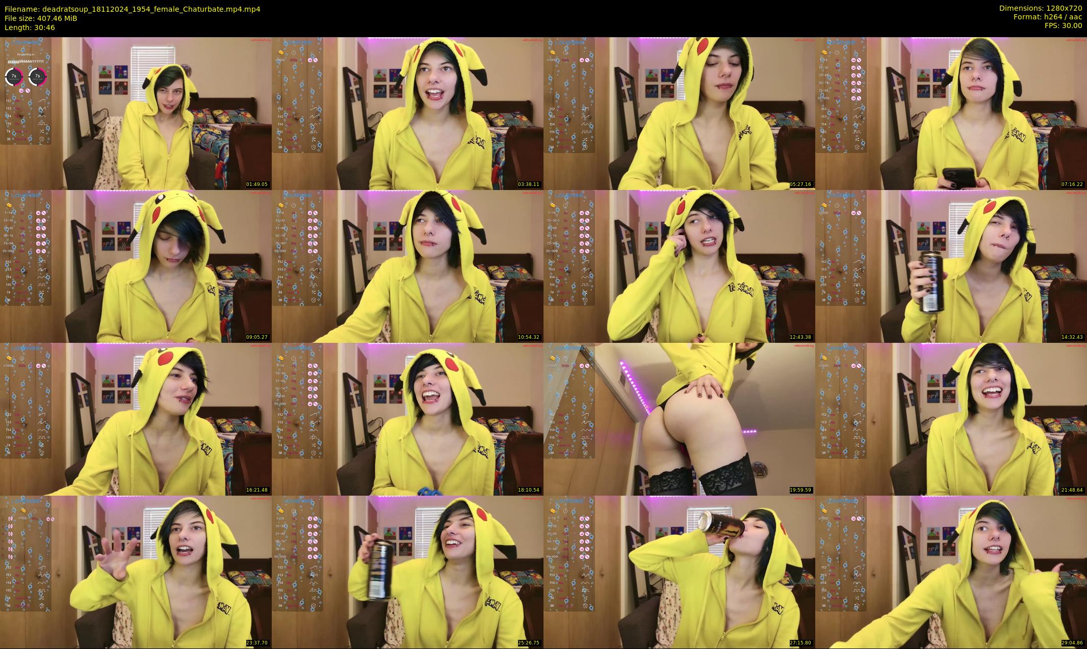 deadratsoup — 31 minute Chaturbate female cam show recording, 720p, Nov 18, 2024