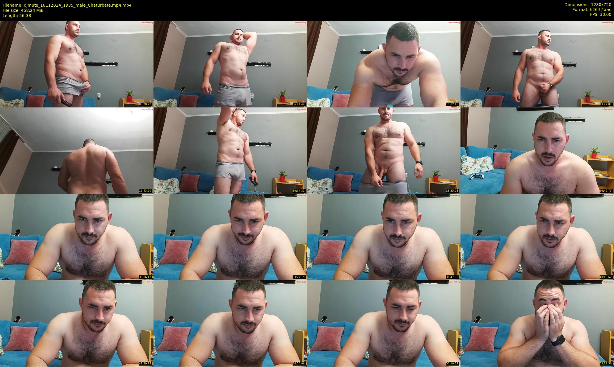 djmute — 57 minute Chaturbate male cam show recording, 720p, Nov 18, 2024