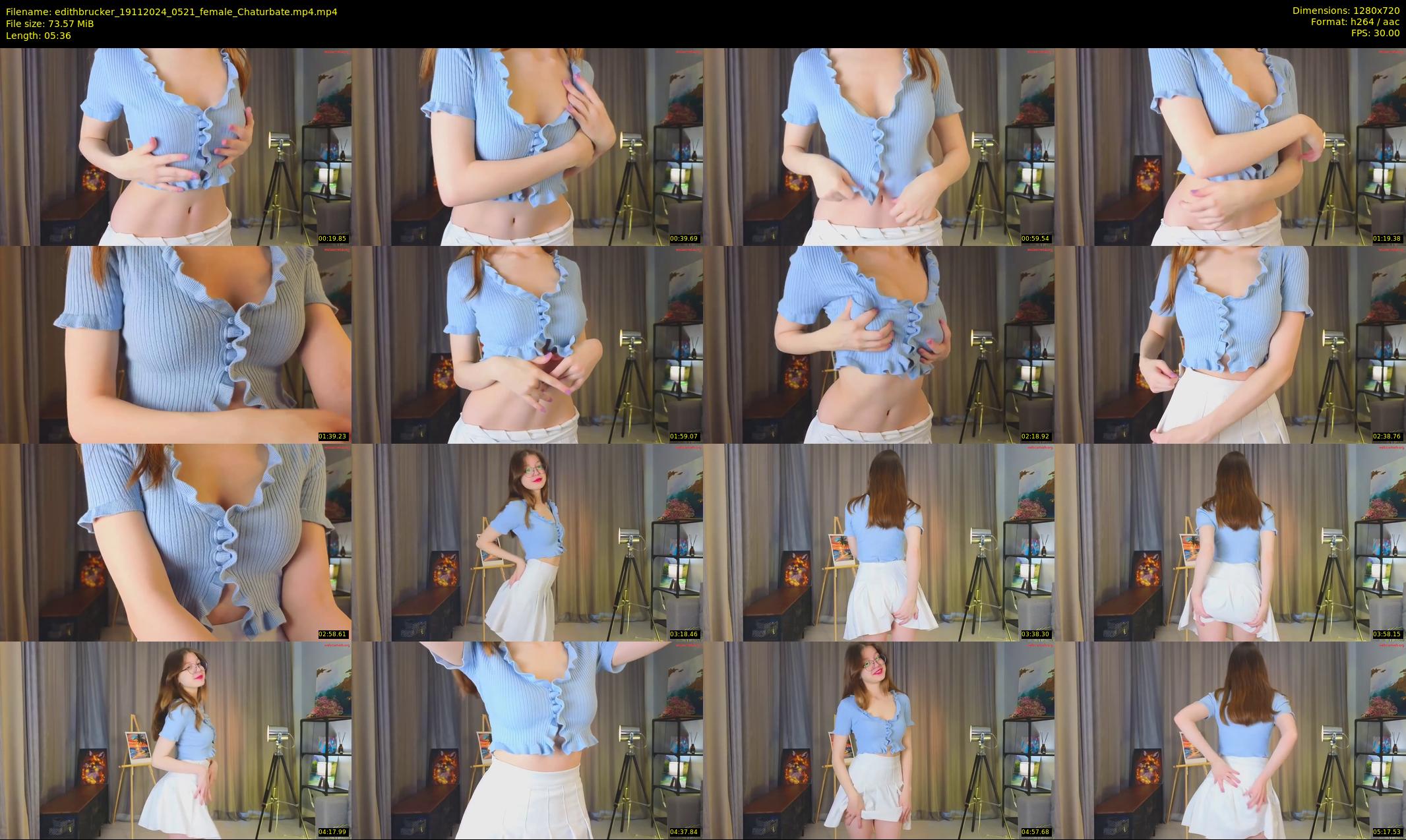 edithbrucker — 6 minute Chaturbate female cam show recording, 720p, Nov 19, 2024