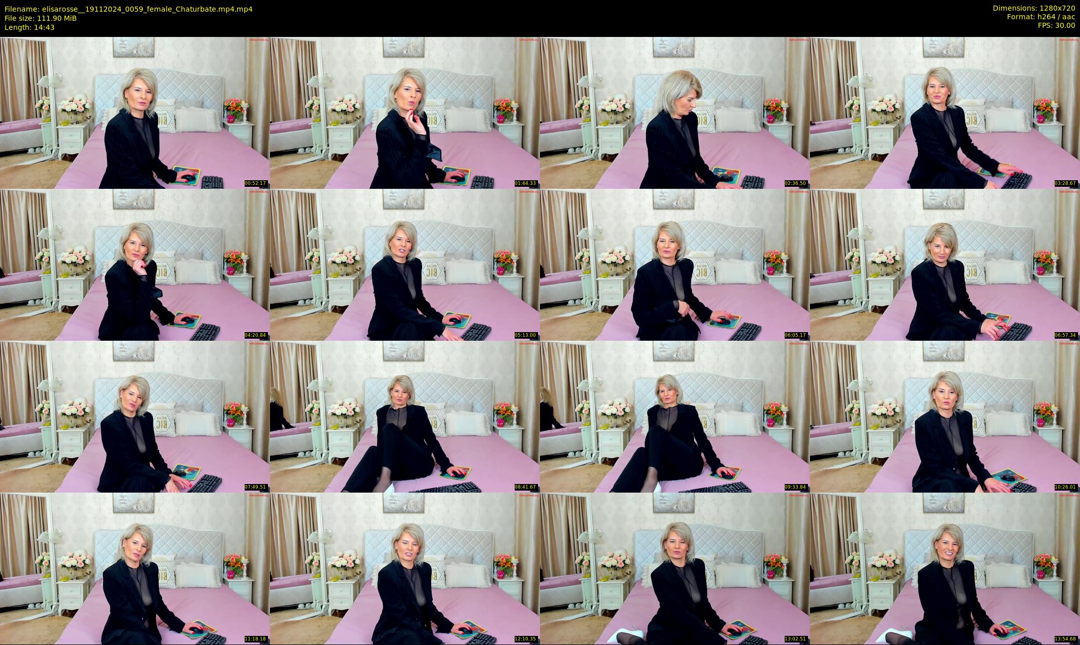 elisarosse_ — 15 minute Chaturbate female cam show recording, 720p, Nov 19, 2024