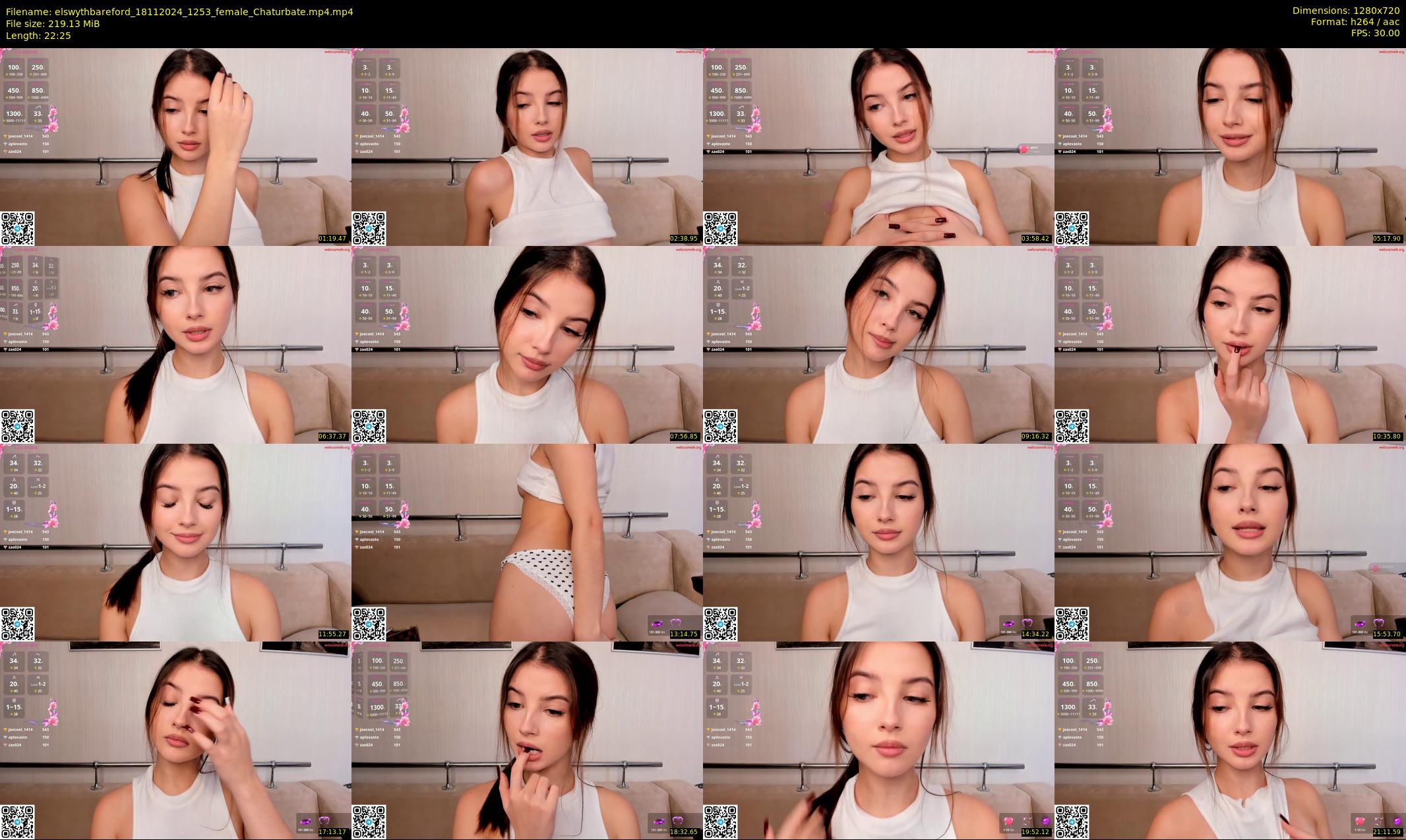 elswythbareford — 23 minute Chaturbate female cam show recording, 720p, Nov 18, 2024