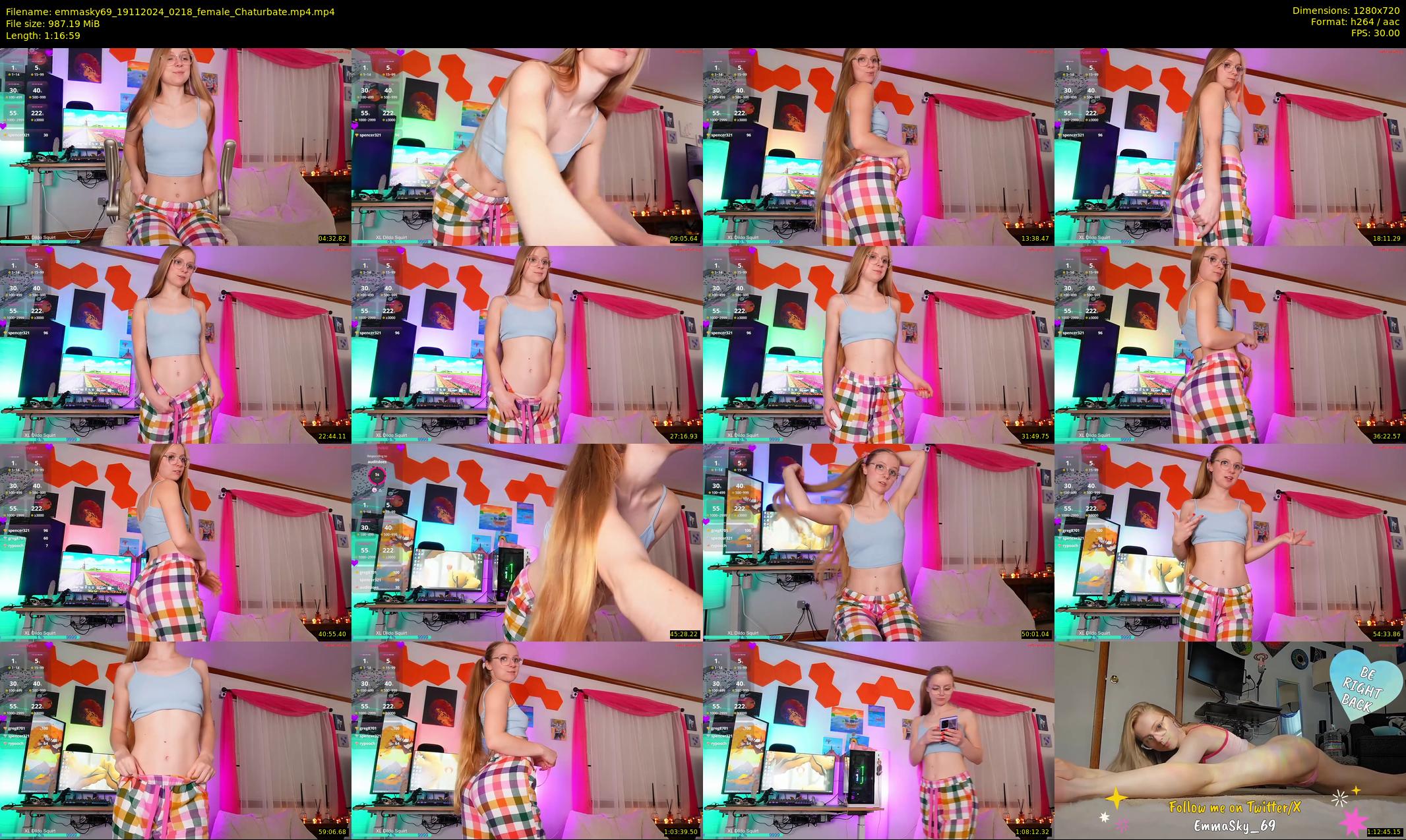 emmasky69 — 77 minute Chaturbate female cam show recording, 720p, Nov 19, 2024