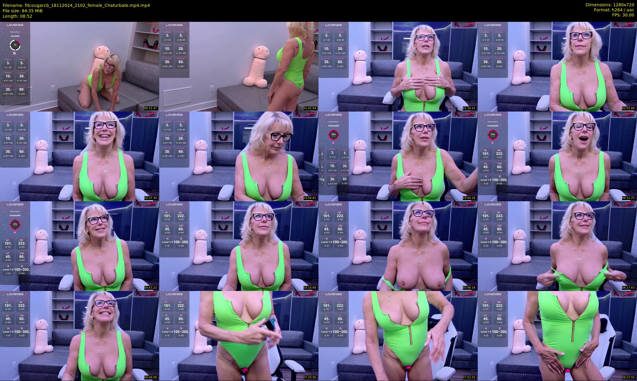fitcougarcb — 9 minute Chaturbate female cam show recording, 720p, Nov 18, 2024