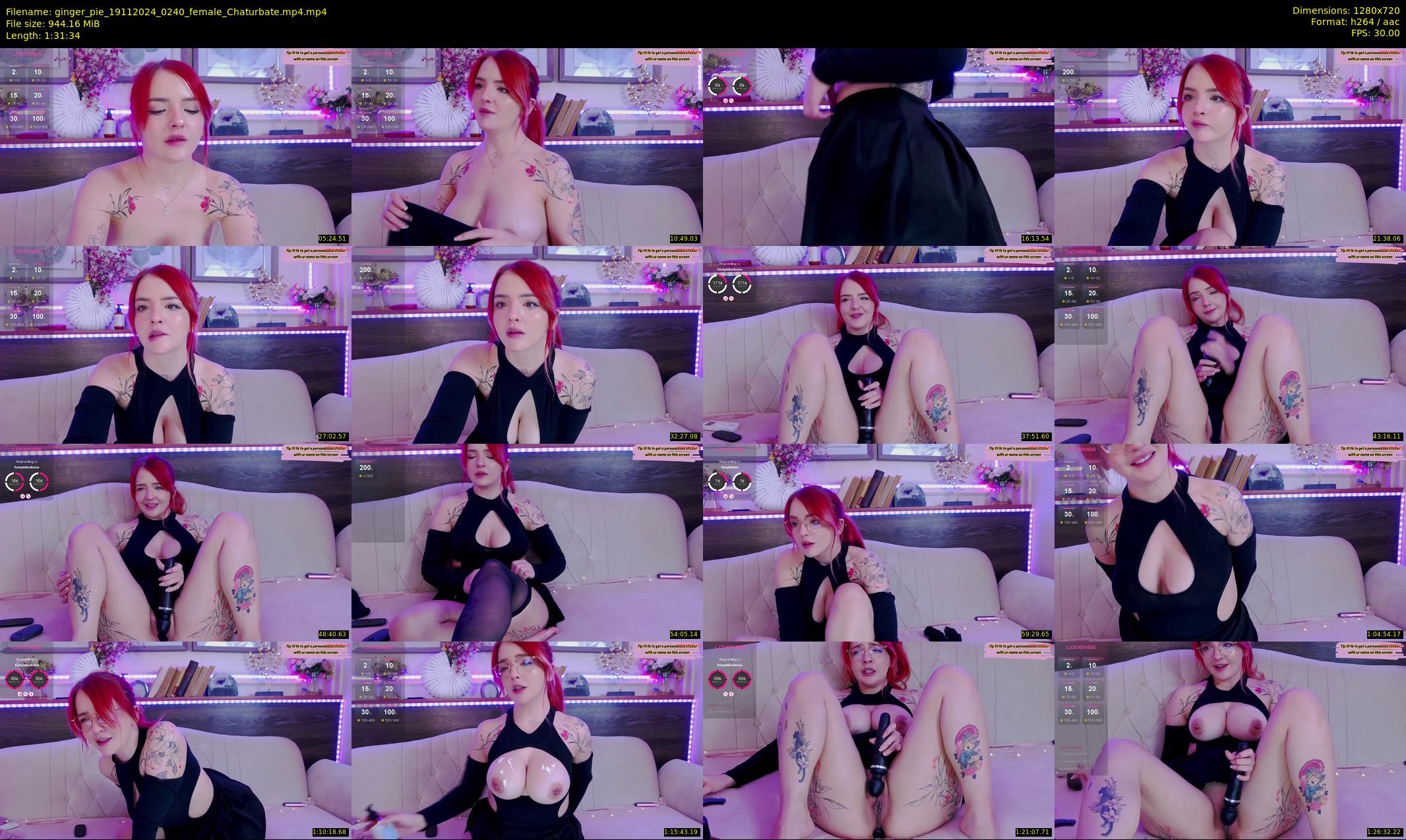 ginger_pie — 92 minute Chaturbate female cam show recording, 720p, Nov 19, 2024