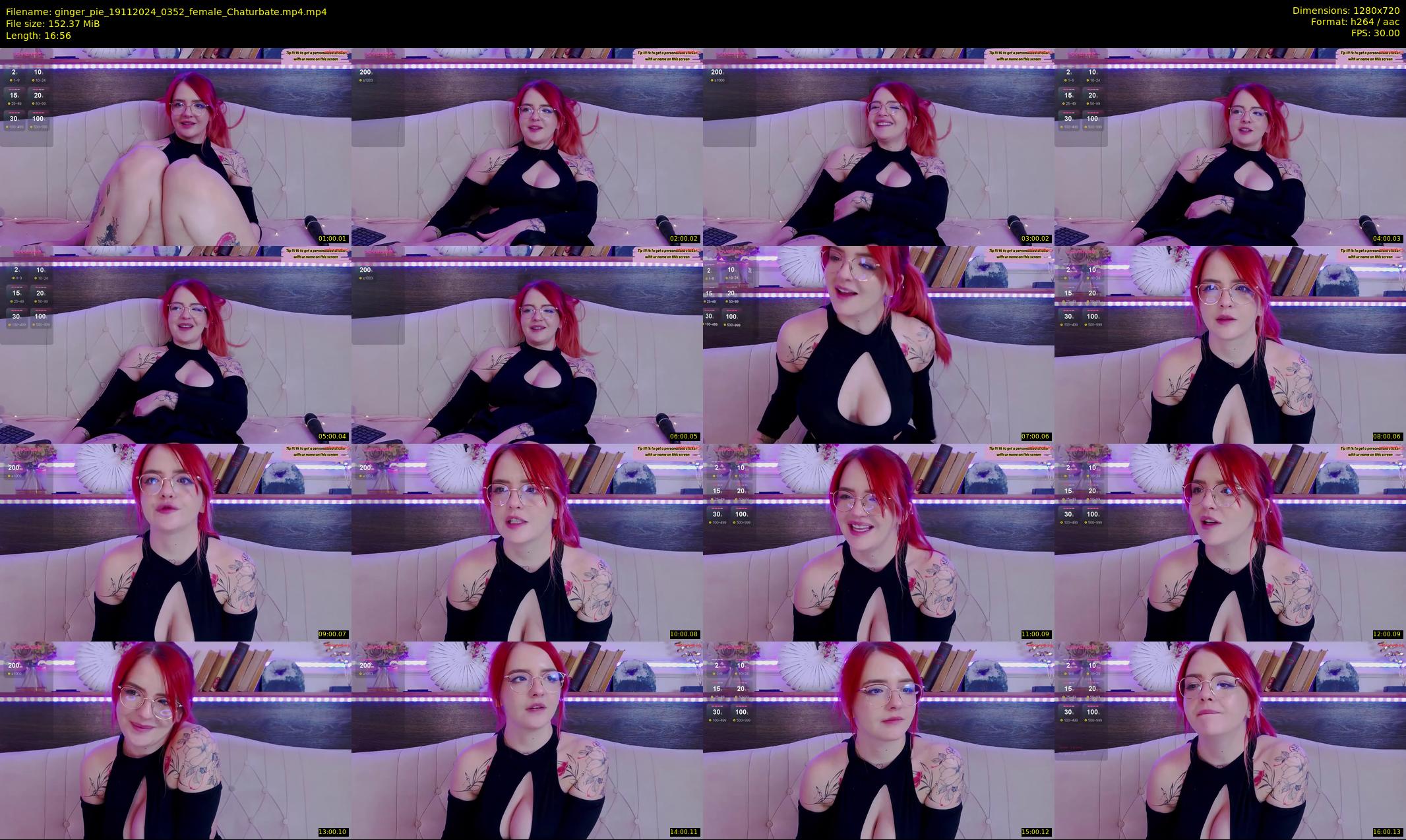ginger_pie — 17 minute Chaturbate female cam show recording, 720p, Nov 19, 2024
