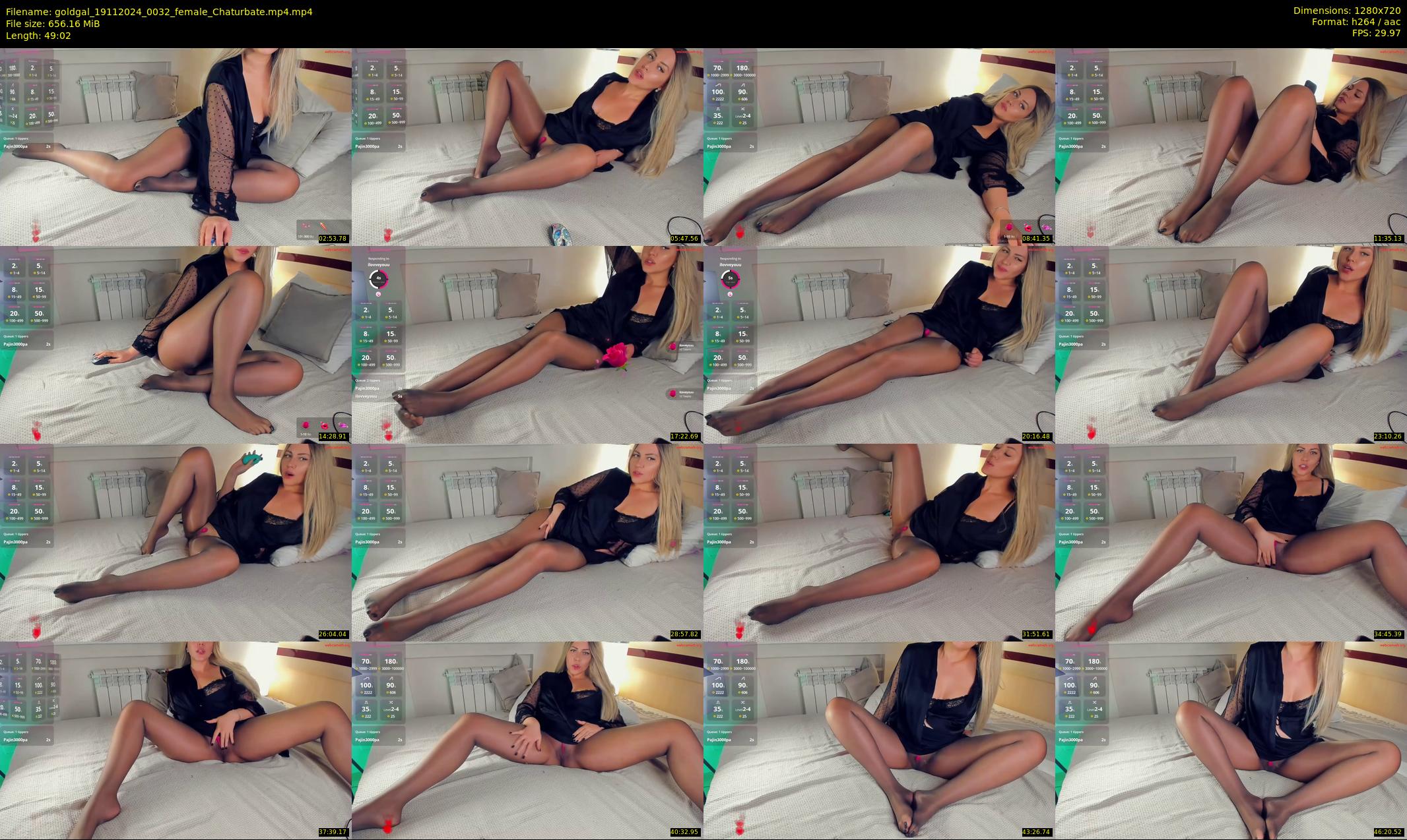 goldgal — 50 minute Chaturbate female cam show recording, 720p, Nov 19, 2024