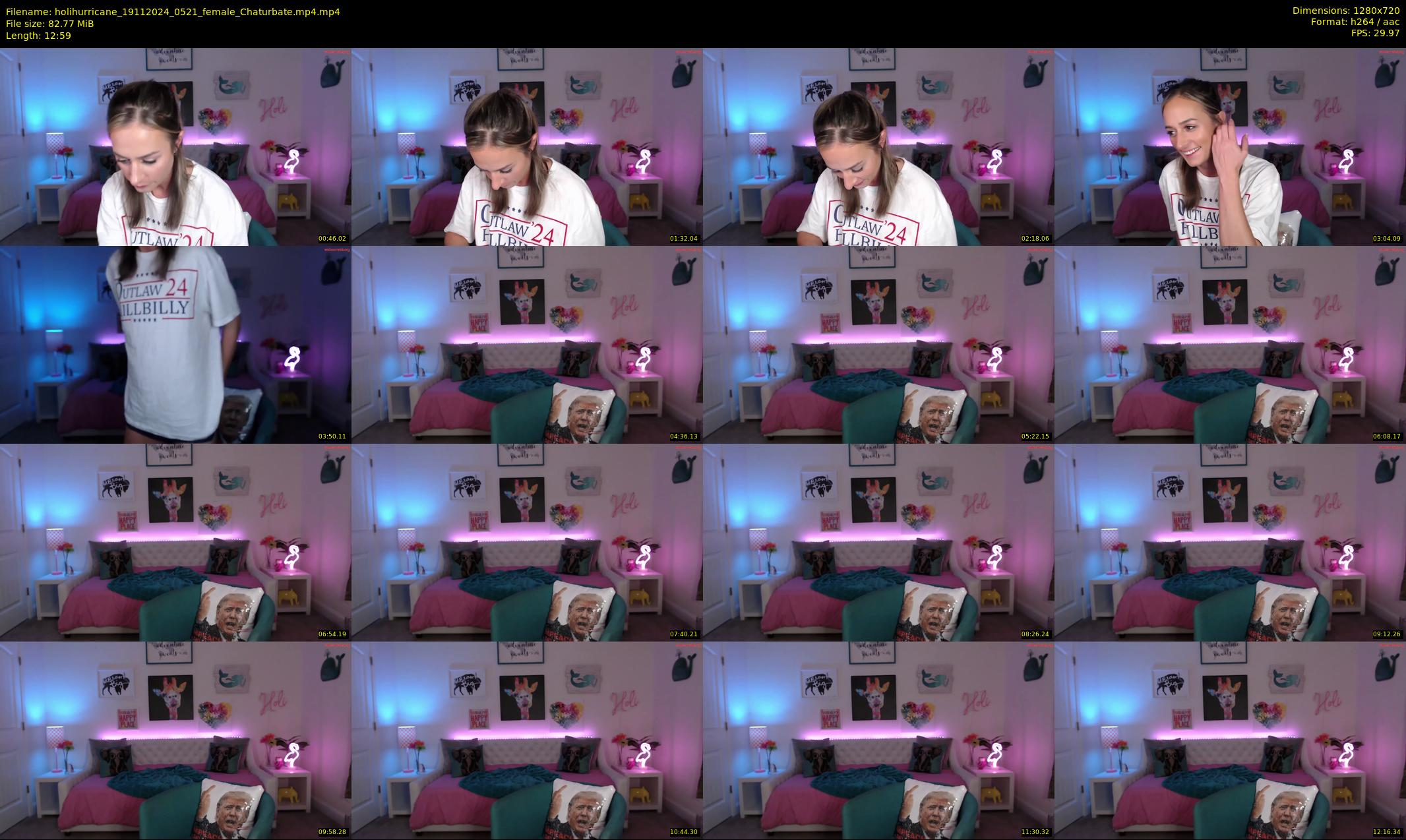 holihurricane — 13 minute Chaturbate female cam show recording, 720p, Nov 19, 2024