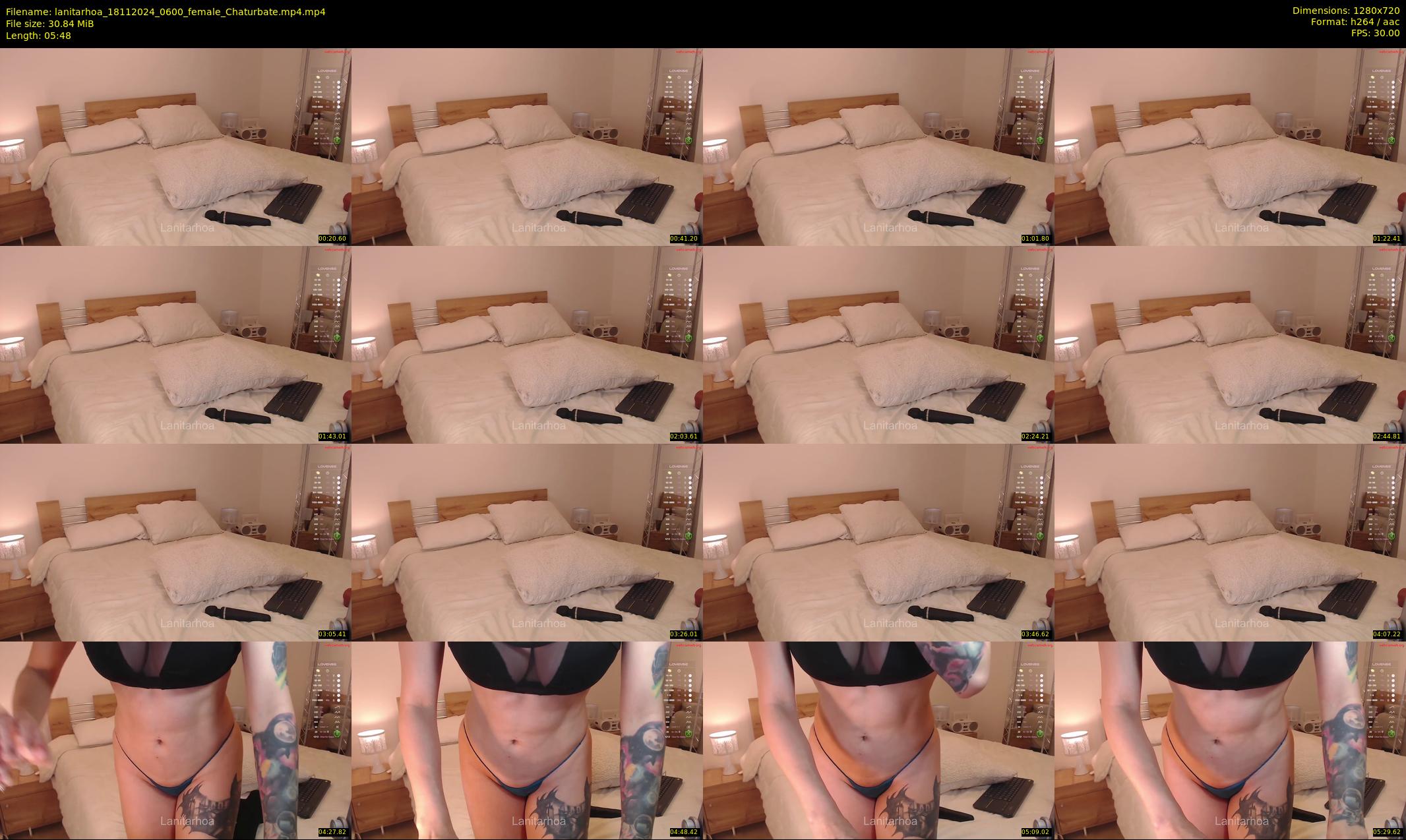 lanitarhoa — 6 minute Chaturbate female cam show recording, 720p, Nov 18, 2024