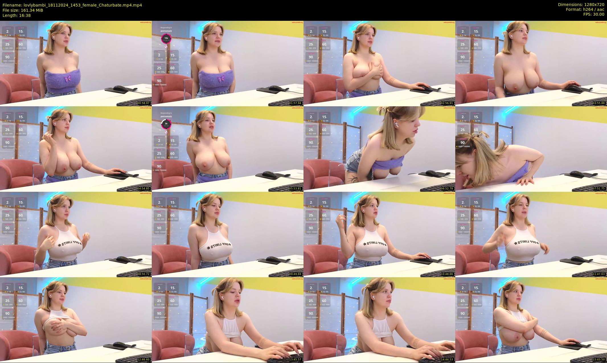 lovlybambi — 17 minute Chaturbate female cam show recording, 720p, Nov 18, 2024