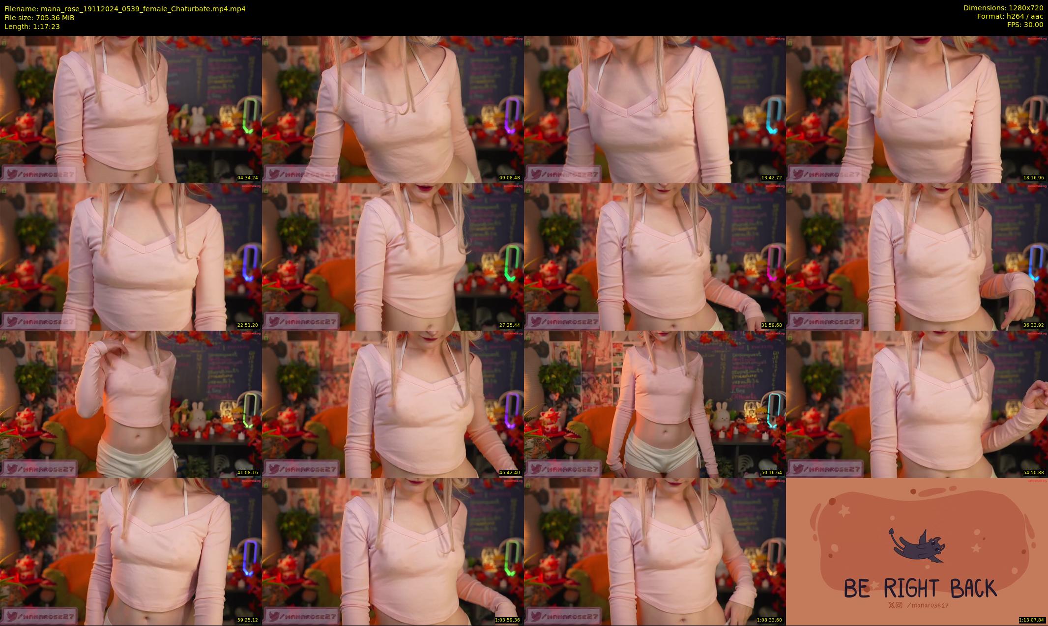 mana_rose — 78 minute Chaturbate female cam show recording, 720p, Nov 19, 2024