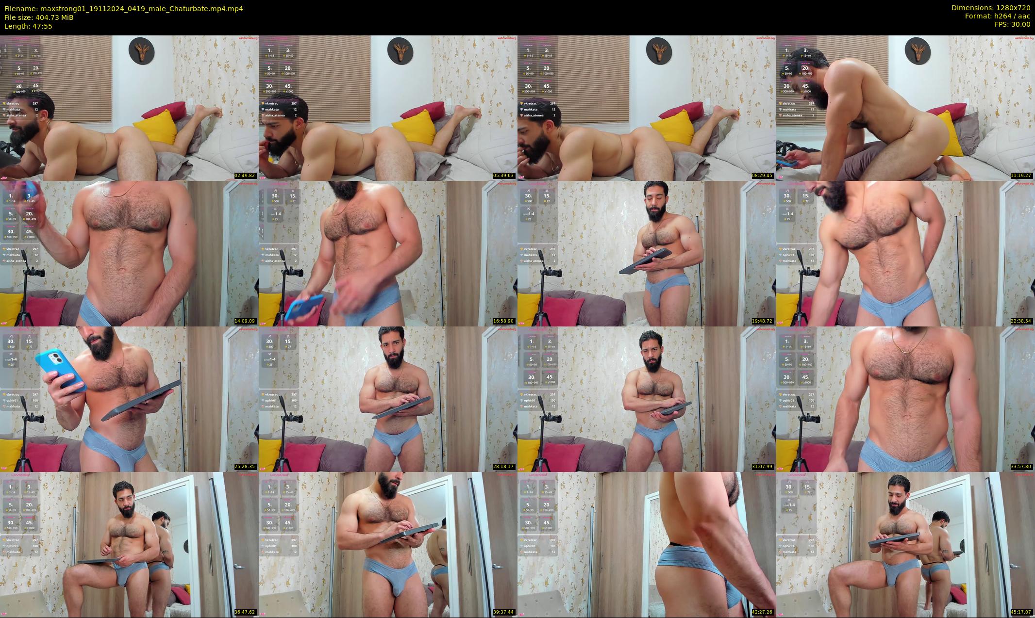 maxstrong01 — 48 minute Chaturbate male cam show recording, 720p, Nov 19, 2024
