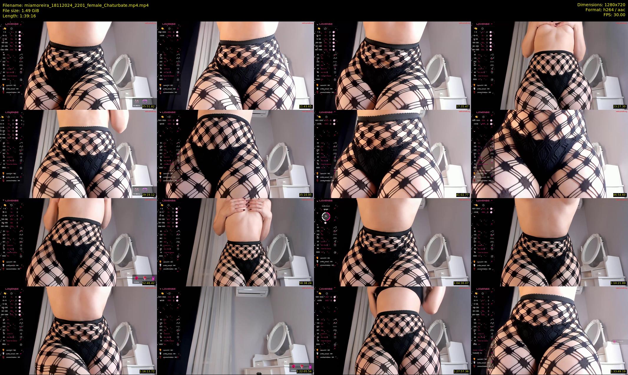 miamoreira — 100 minute Chaturbate female cam show recording, 720p, Nov 18, 2024