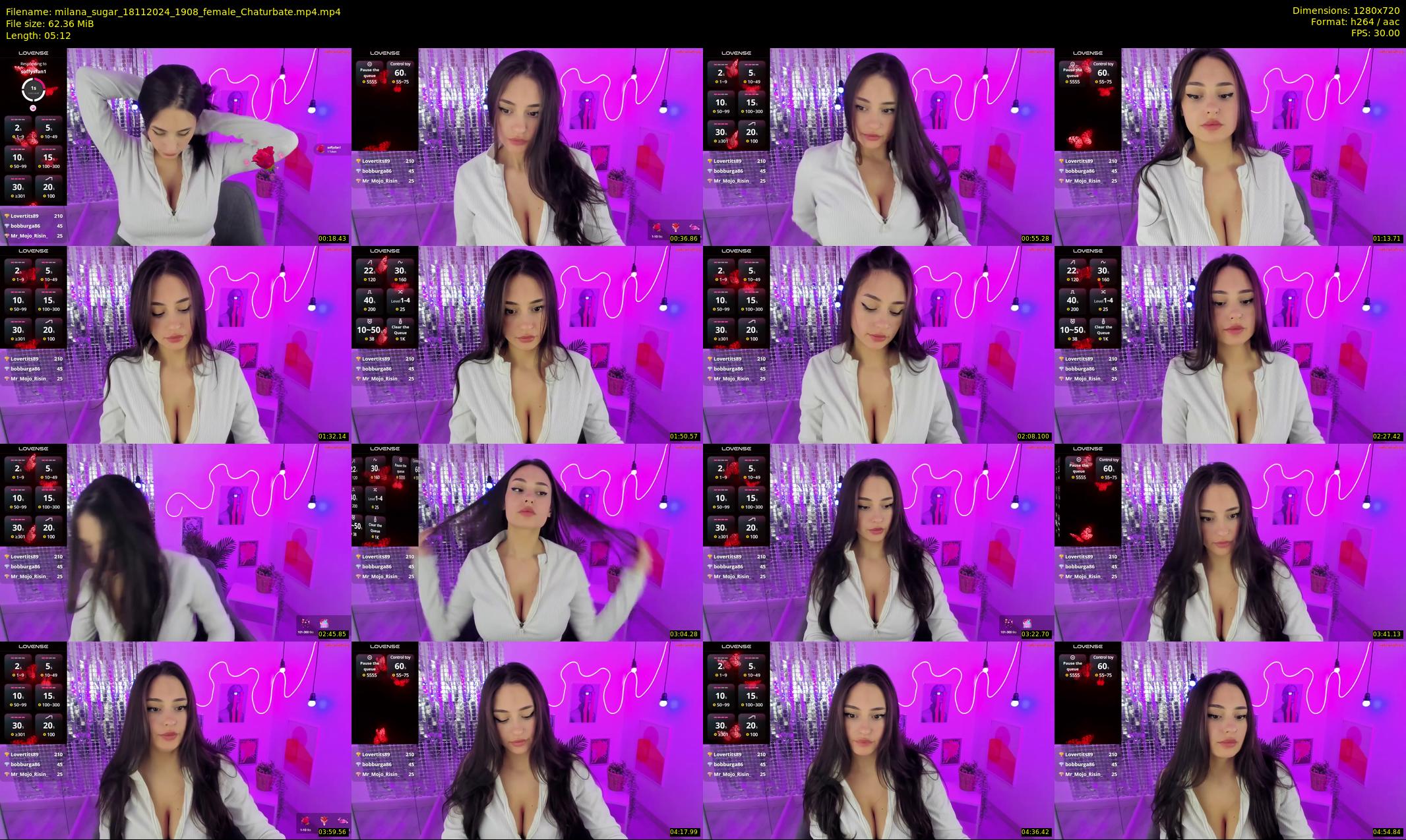 milana_sugar — 6 minute Chaturbate female cam show recording, 720p, Nov 18, 2024