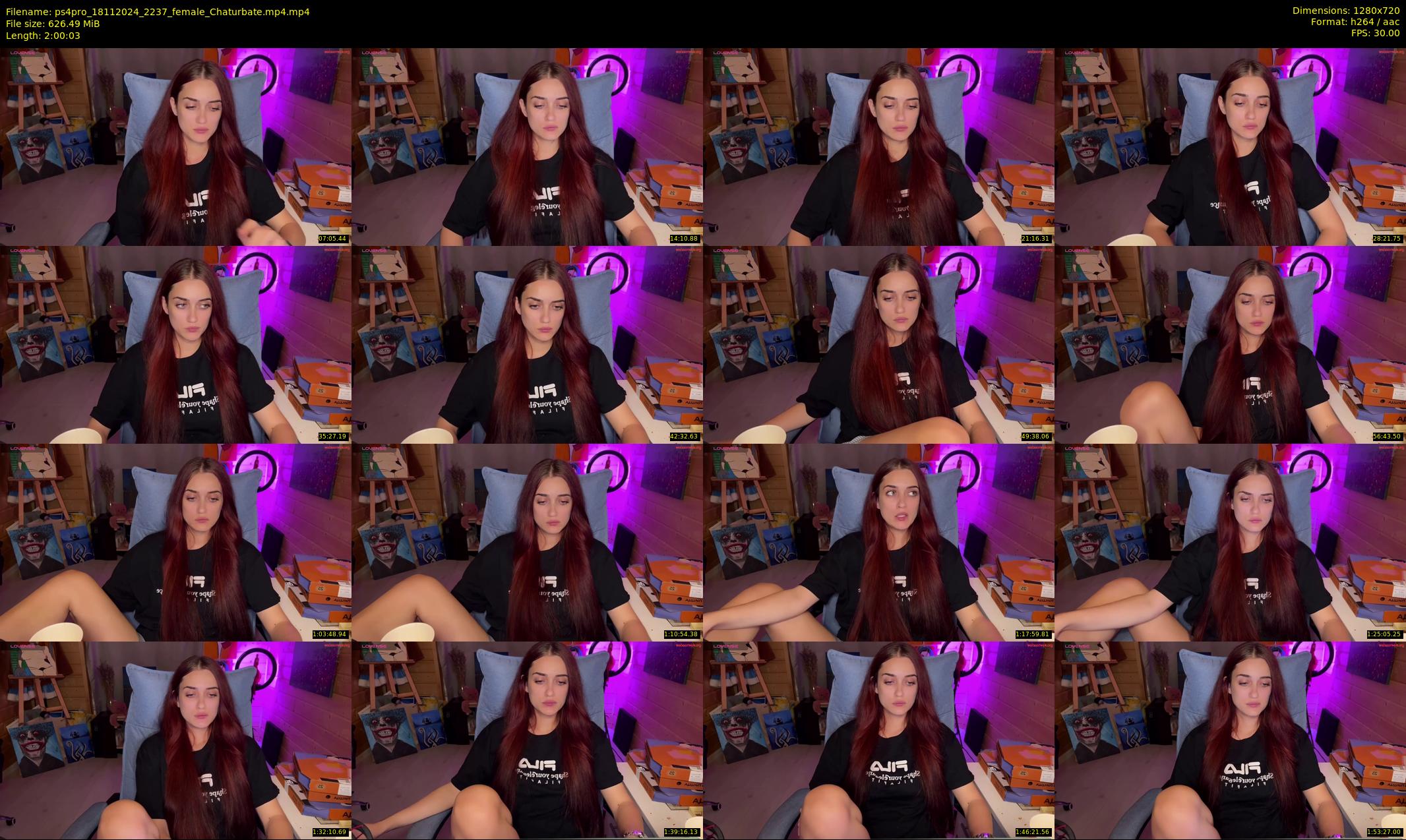 ps4pro — 121 minute Chaturbate female cam show recording, 720p, Nov 18, 2024