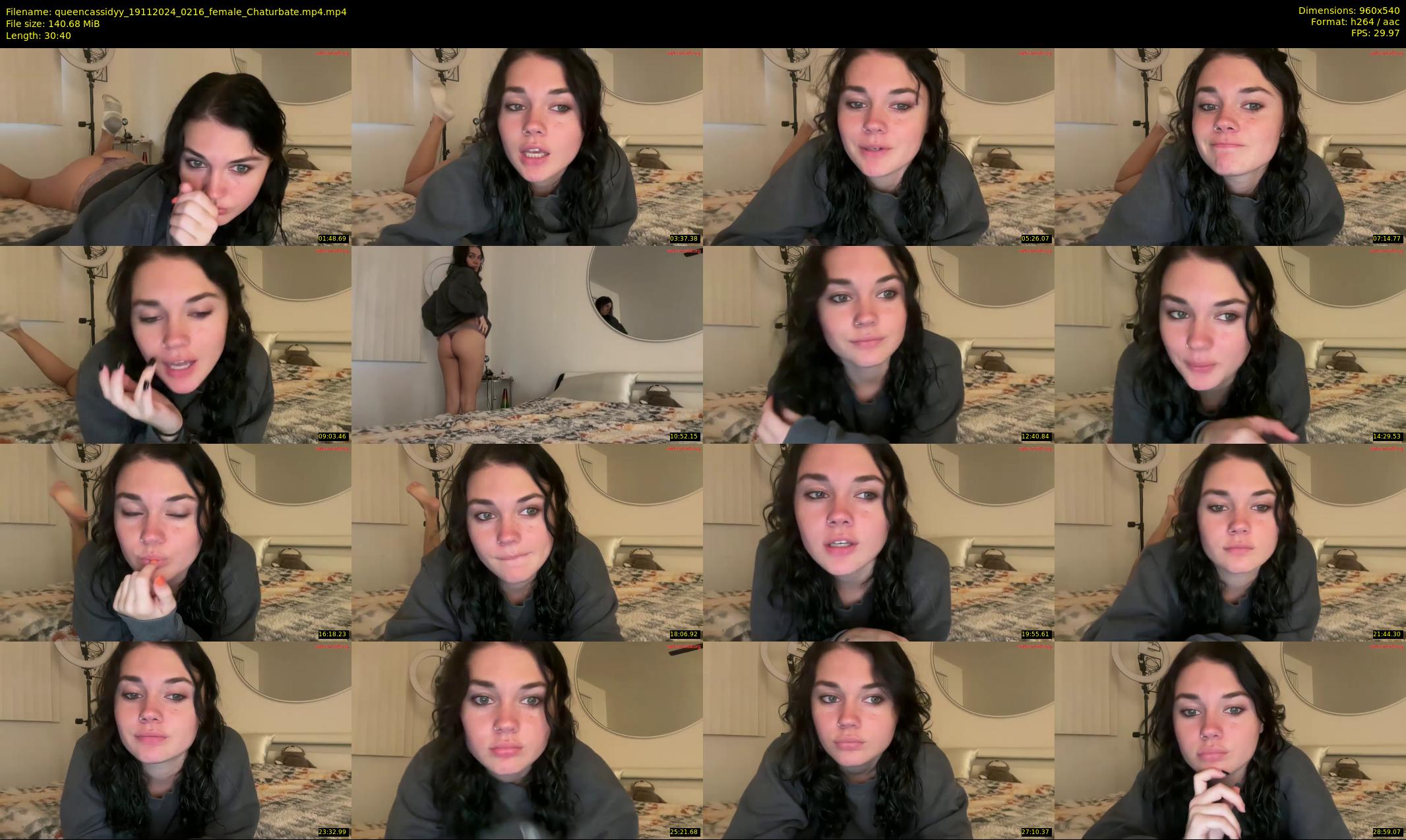 queencassidyy — 31 minute Chaturbate female cam show recording, 480p, Nov 19, 2024