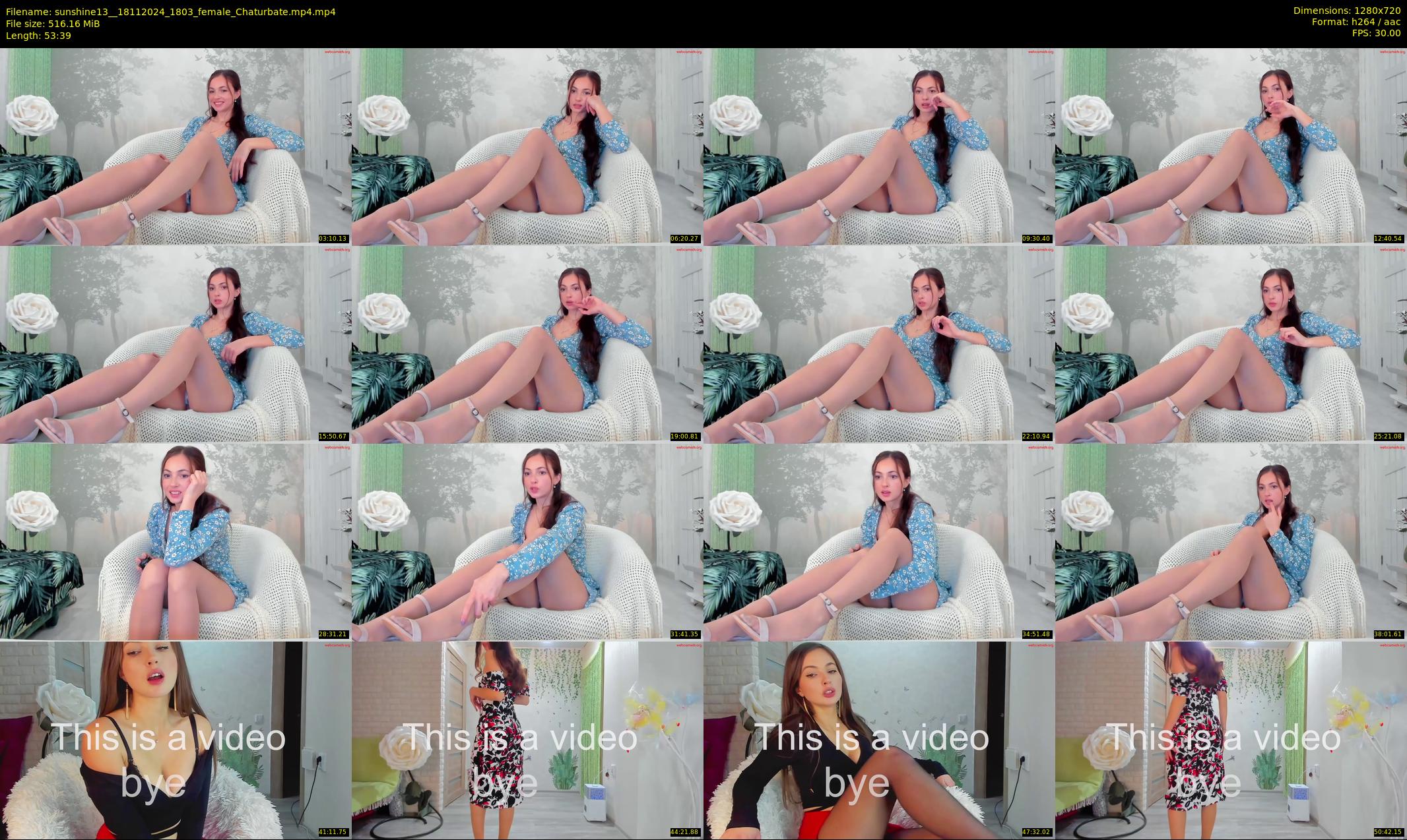 sunshine13_ — 54 minute Chaturbate female cam show recording, 720p, Nov 18, 2024