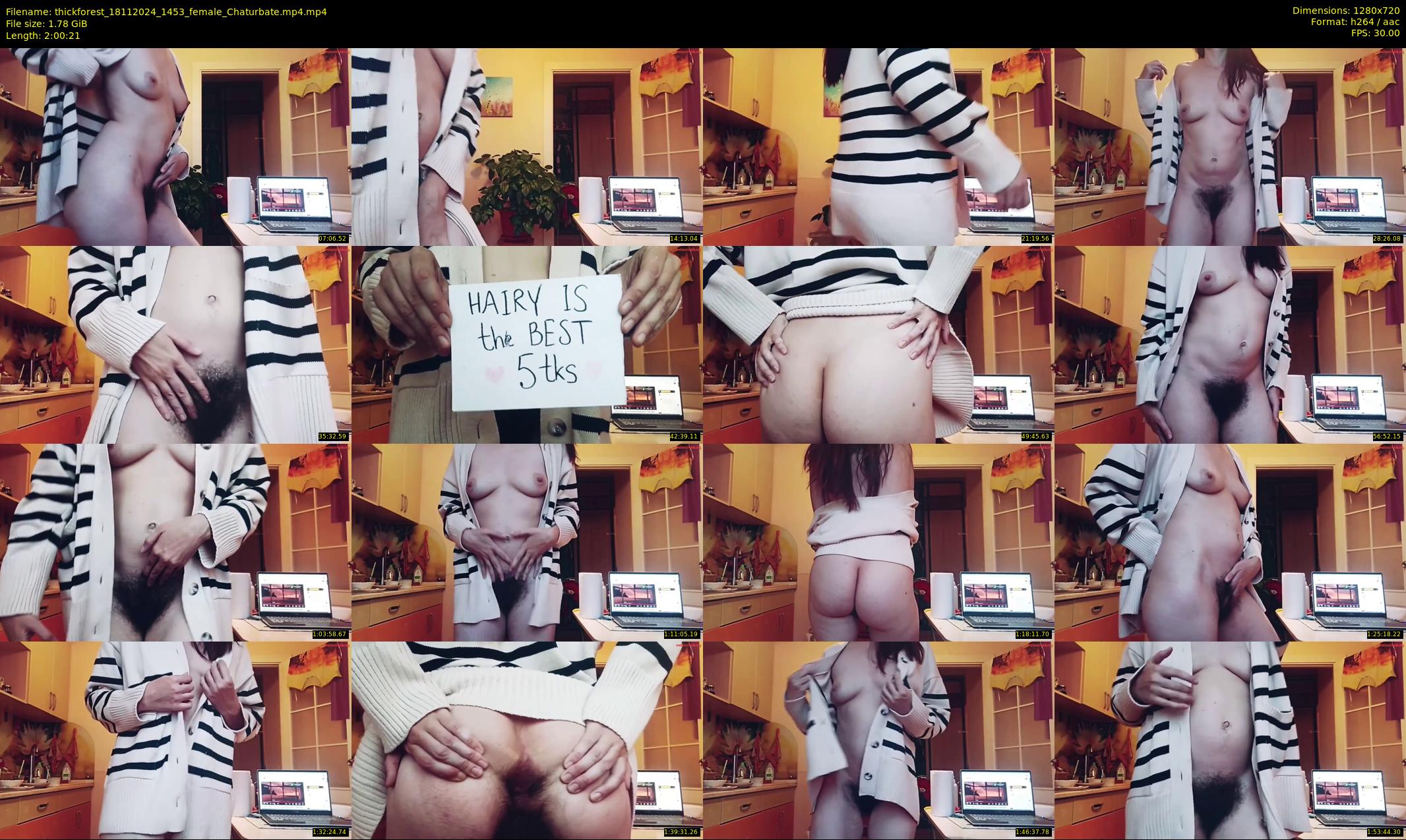 thickforest — 121 minute Chaturbate female cam show recording, 720p, Nov 18, 2024